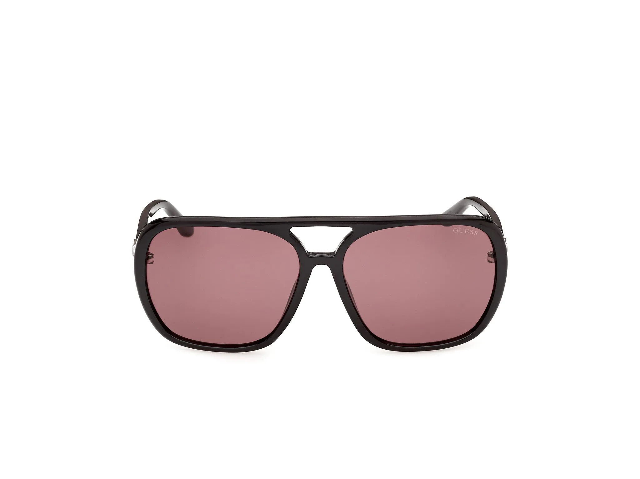 Guess GU00351 01S Occhiali da sole Iniettato Nero Bordeaux Pilot Normale - immagine 2