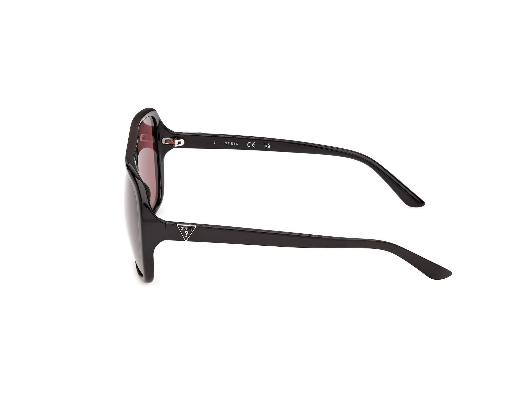 Guess GU00351 01S Occhiali da sole Iniettato Nero Bordeaux Pilot Normale - immagine 3