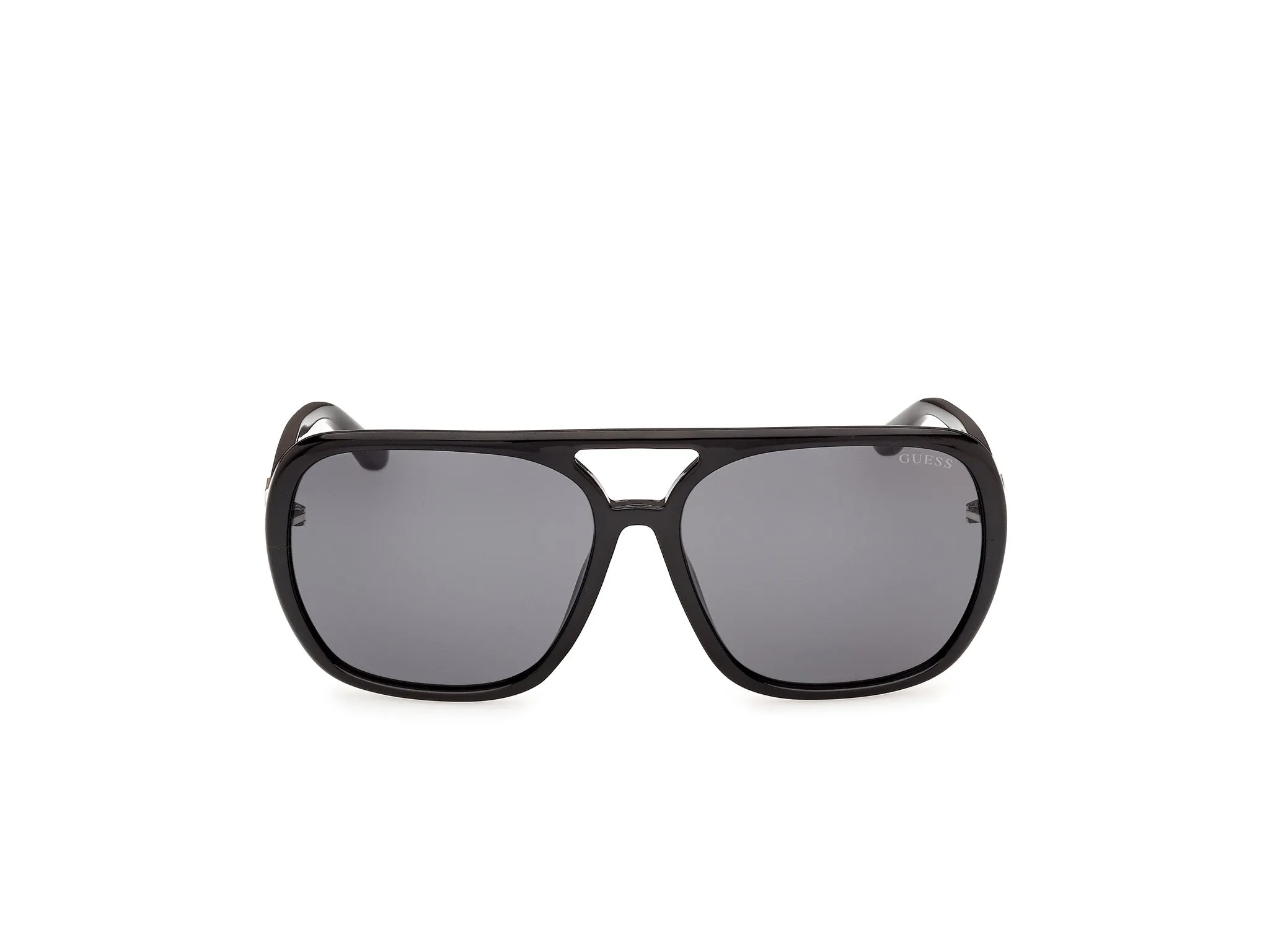 Guess GU00351 01A Occhiali da sole Iniettato Nero Fumo Pilot Normale - immagine 2
