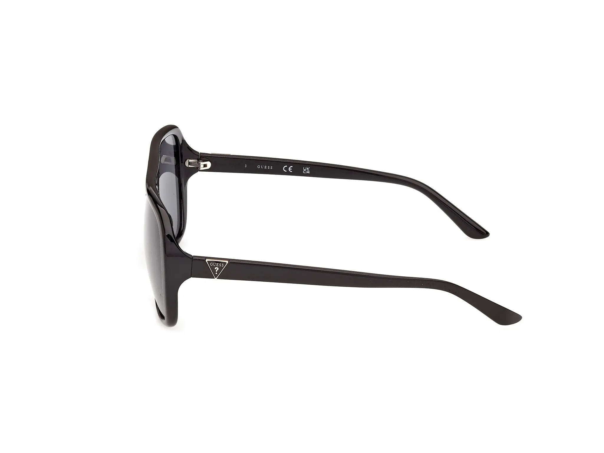 Guess GU00351 01A Occhiali da sole Iniettato Nero Fumo Pilot Normale - immagine 3