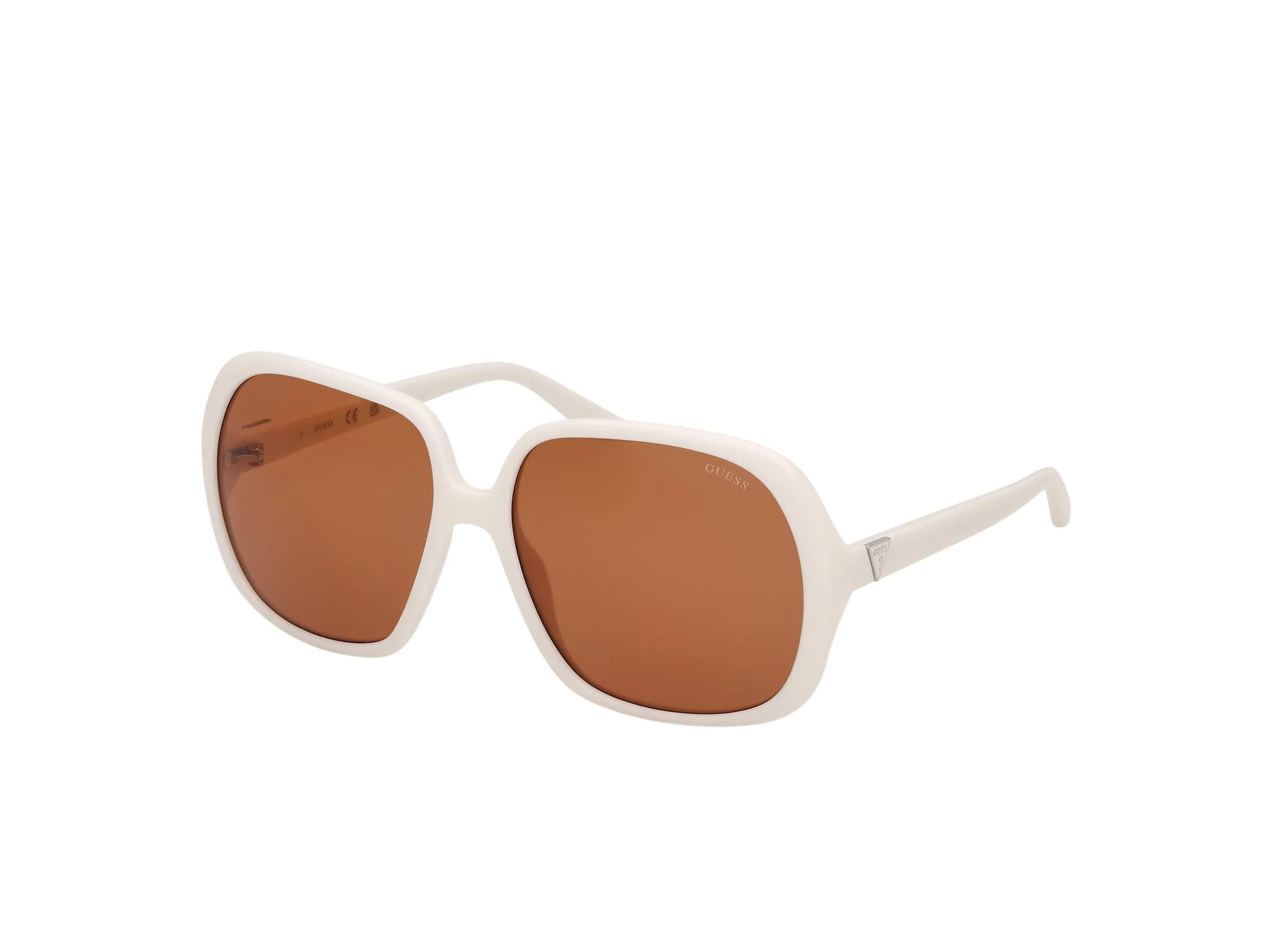 Guess GU00350 21E Occhiali da sole Iniettato Bianco Marrone Farfalla Normale - immagine 1