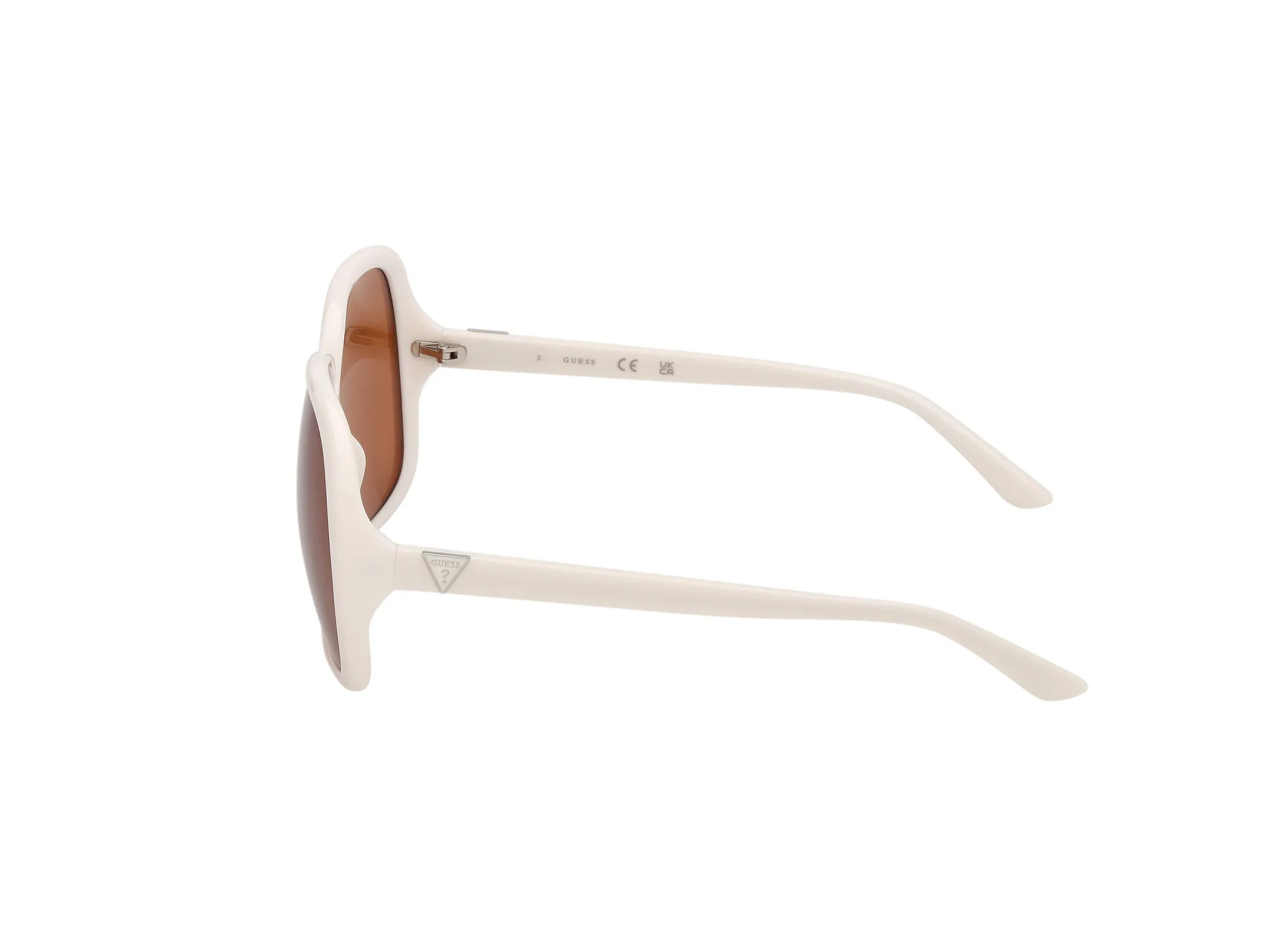 Guess GU00350 21E Occhiali da sole Iniettato Bianco Marrone Farfalla Normale - immagine 3
