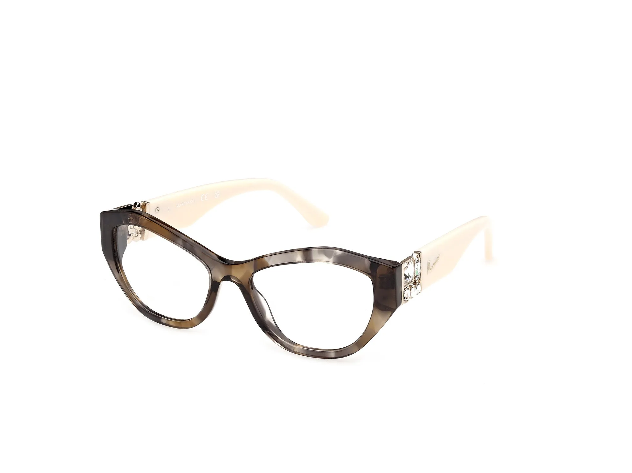 Guess by Marciano GM50077 98 Montature da vista Acetato Verde Cat Eye Normale - immagine 1