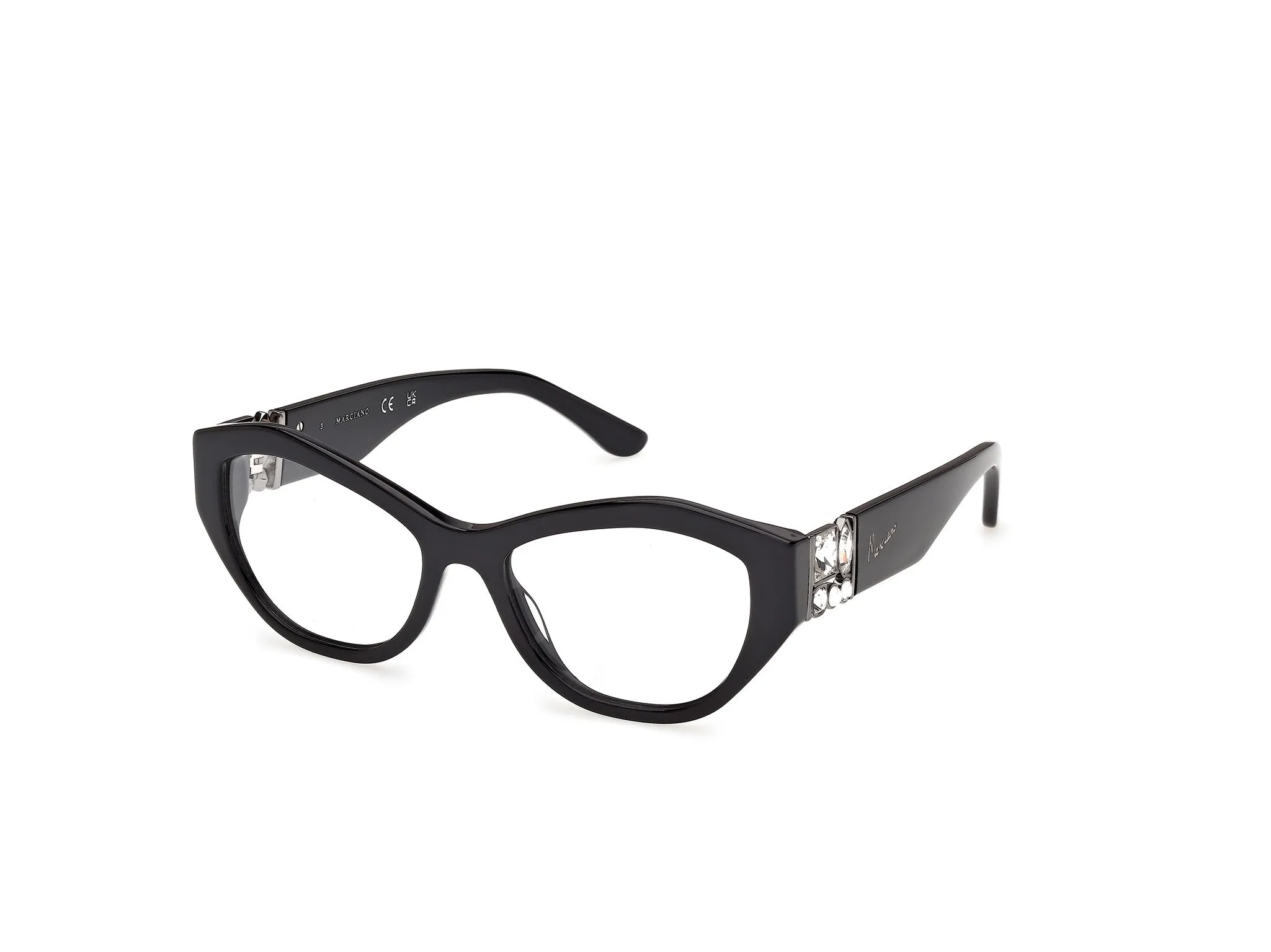 Guess by Marciano GM50077 1 Montature da vista Acetato Nero Cat Eye Normale - immagine 1