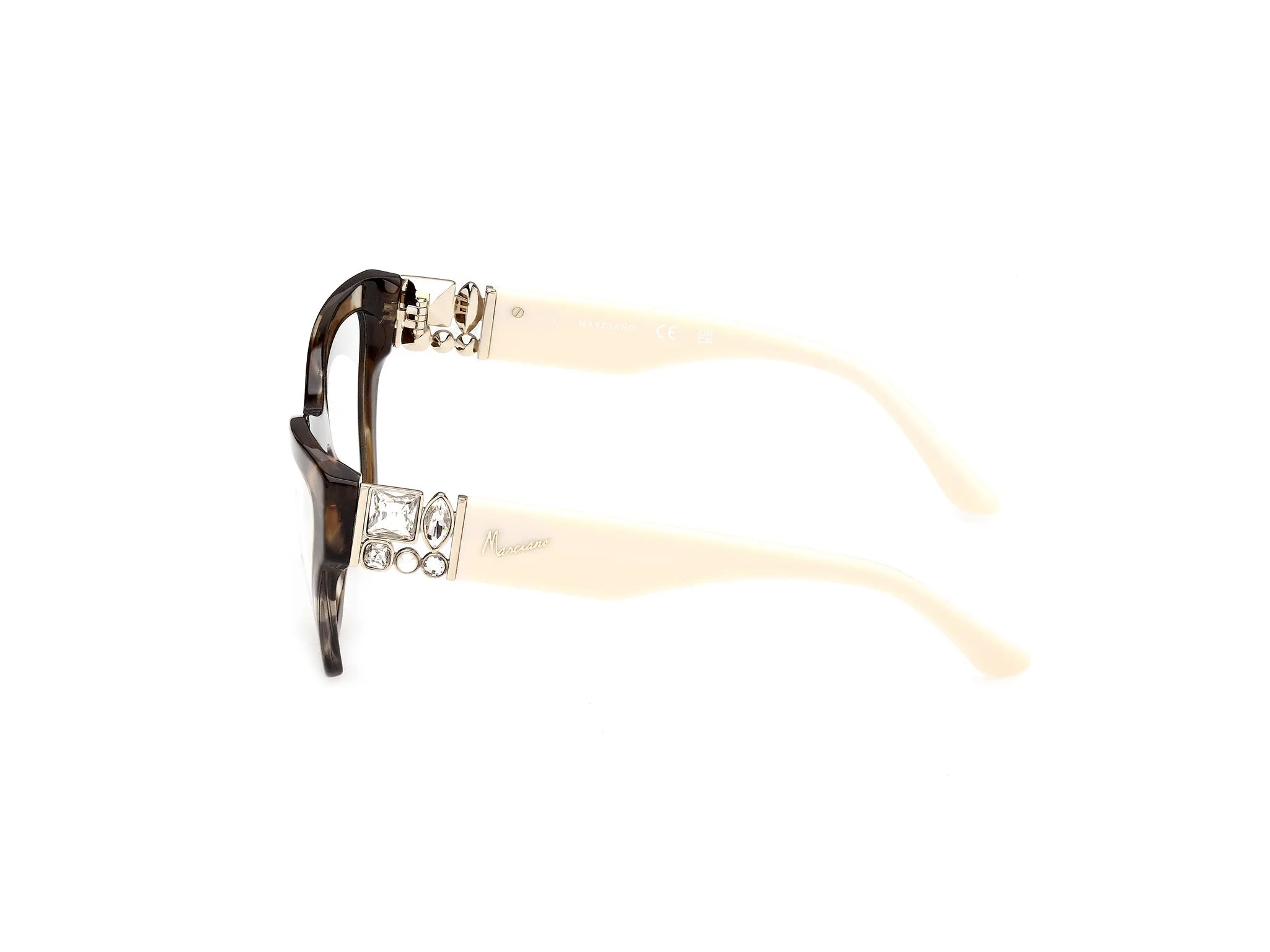 Guess by Marciano GM50076 98 Montature da vista Acetato Verde Squadrata Normale - immagine 3
