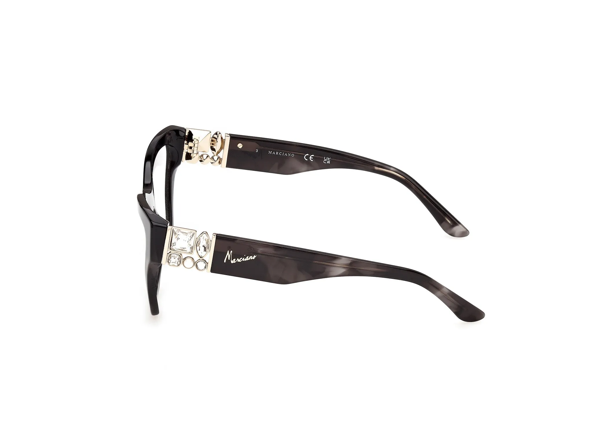 Guess by Marciano GM50076 20 Montature da vista Acetato Grigio Squadrata Normale - immagine 3