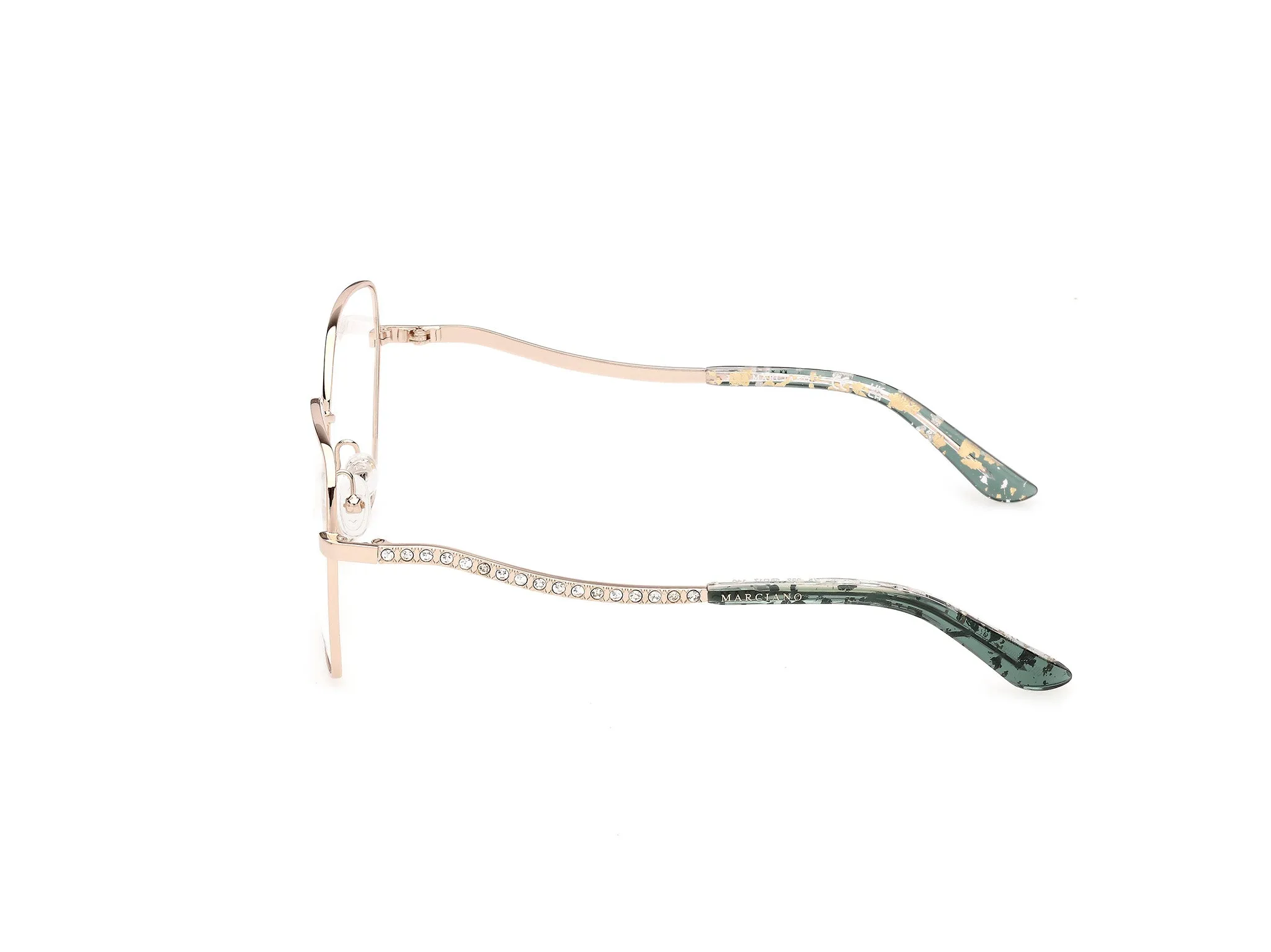 Guess by Marciano GM50075 32 Montature da vista Metallo Oro Squadrata Normale - immagine 3