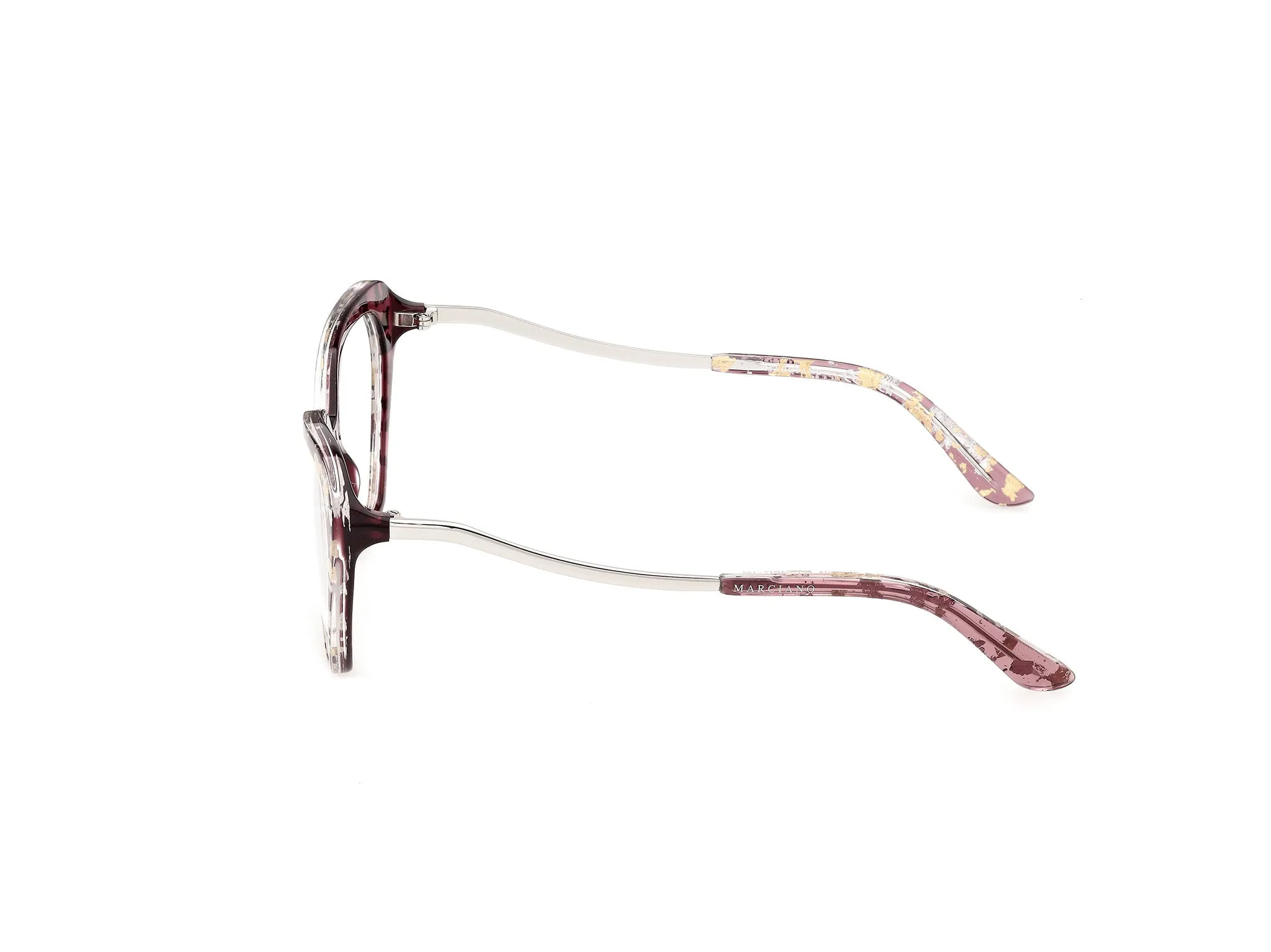 Guess by Marciano GM50074 71 Montature da vista Acetato Bordeaux Cat Eye Normale - immagine 3