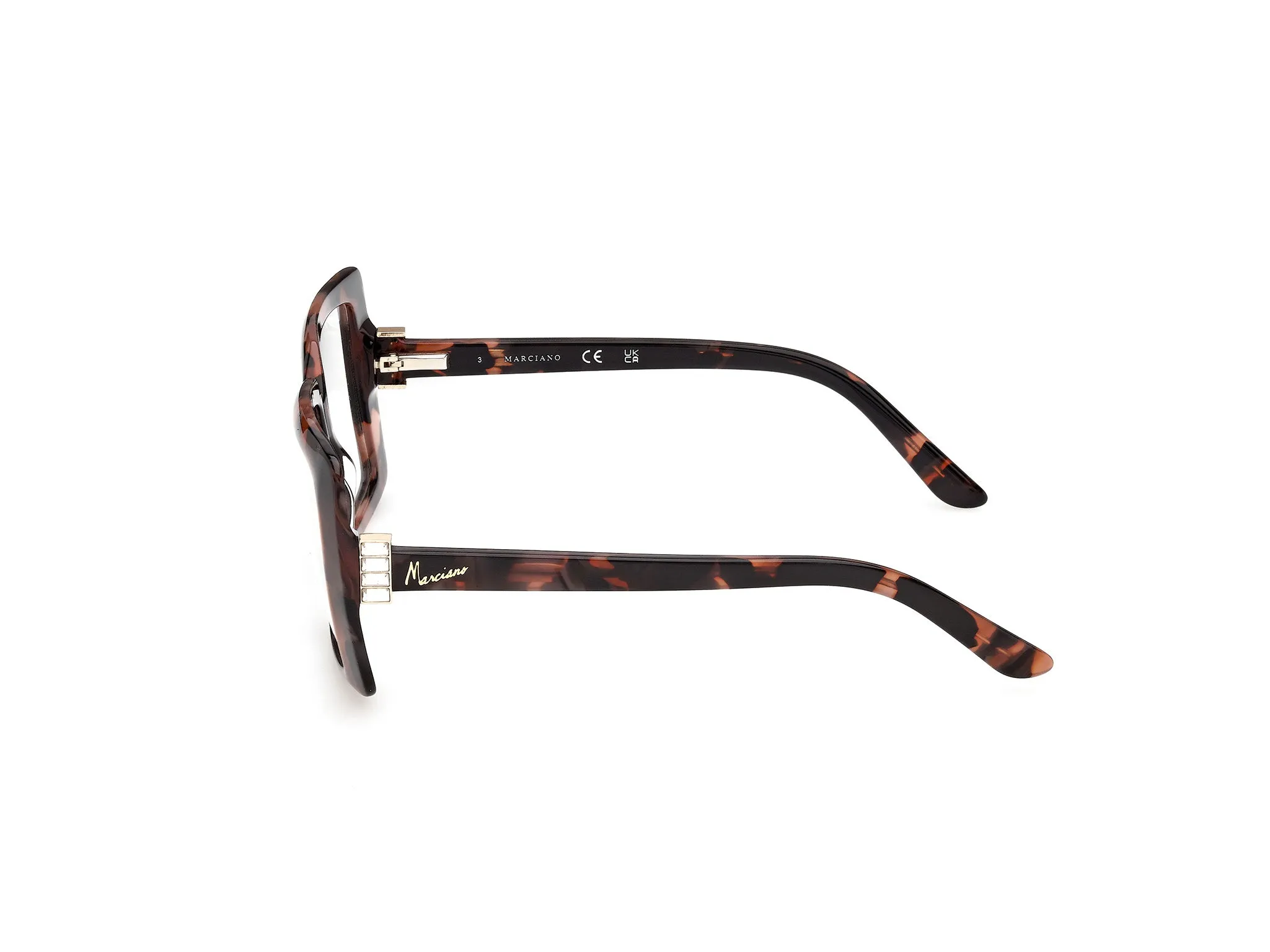 Guess by Marciano GM50073 71 Montature da vista Acetato Bordeaux Normale - immagine 3