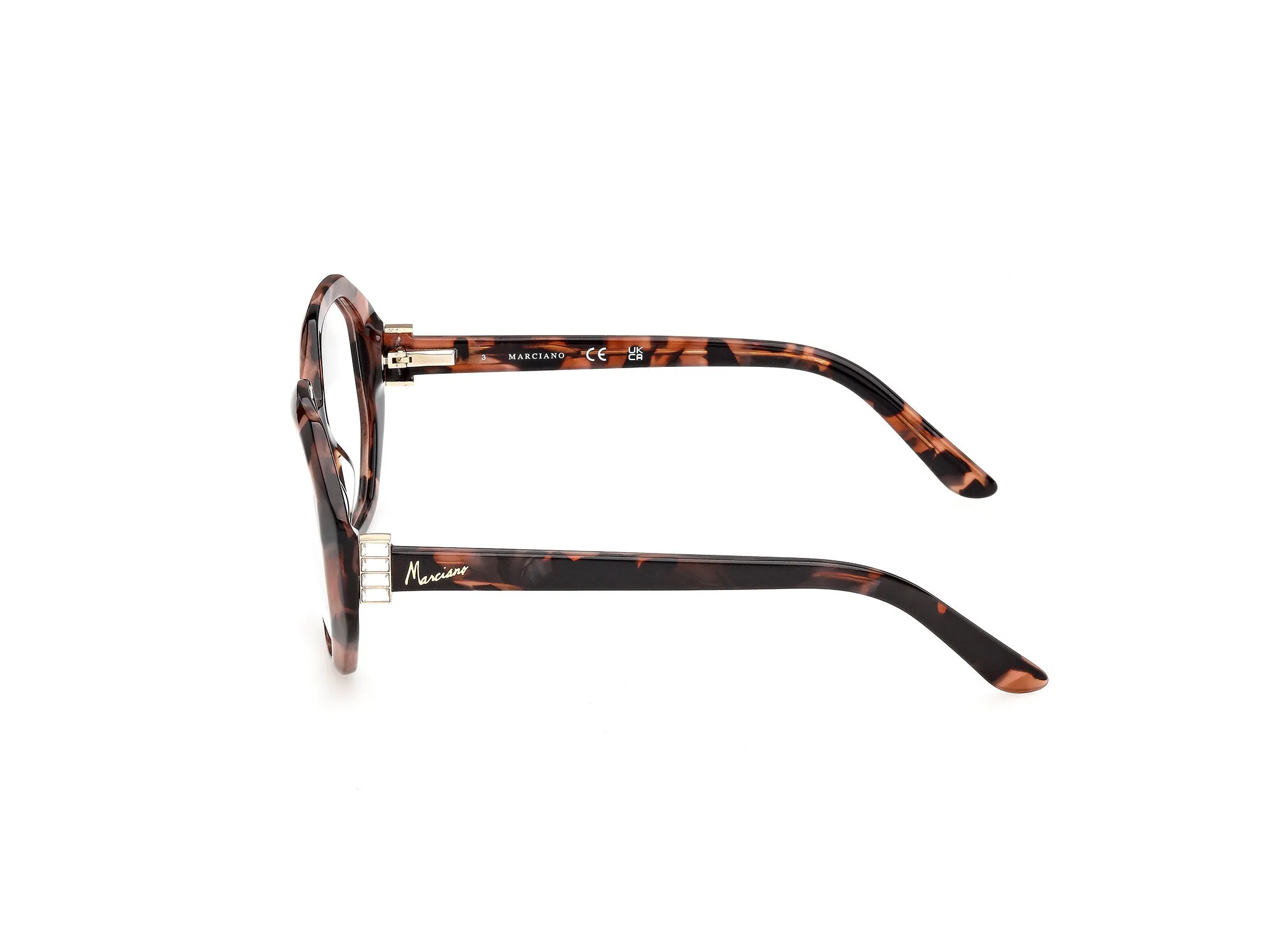 Guess by Marciano GM50072 71 Montature da vista Acetato Bordeaux Squadrata Normale - immagine 3