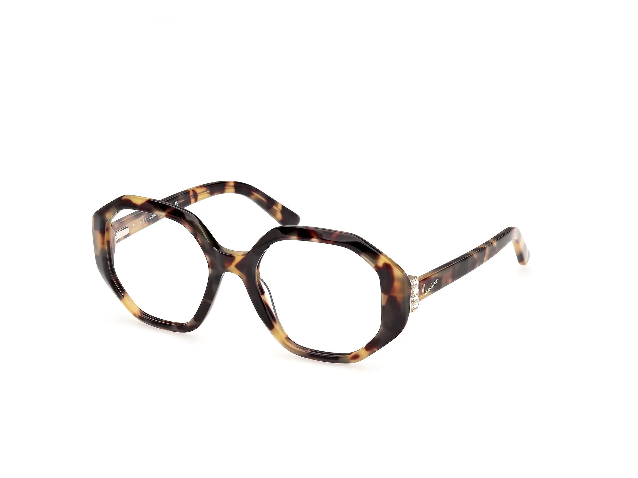 Guess by Marciano GM50072 53 Montature da vista Acetato Havana Squadrata Normale - immagine 1