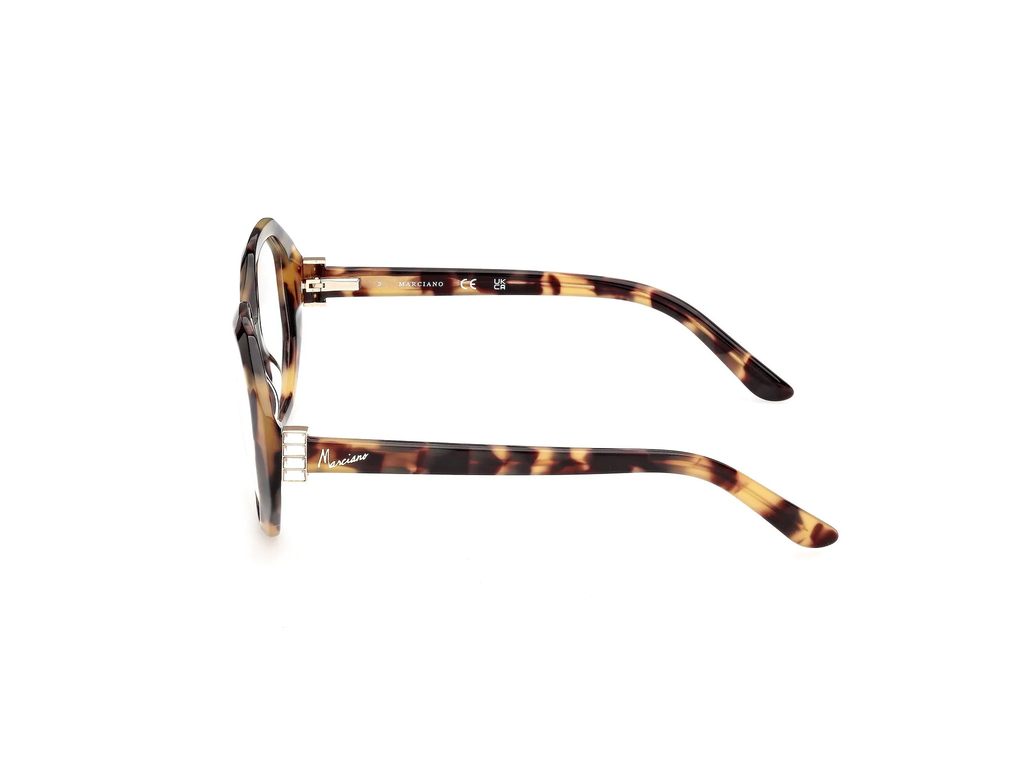 Guess by Marciano GM50072 53 Montature da vista Acetato Havana Squadrata Normale - immagine 3