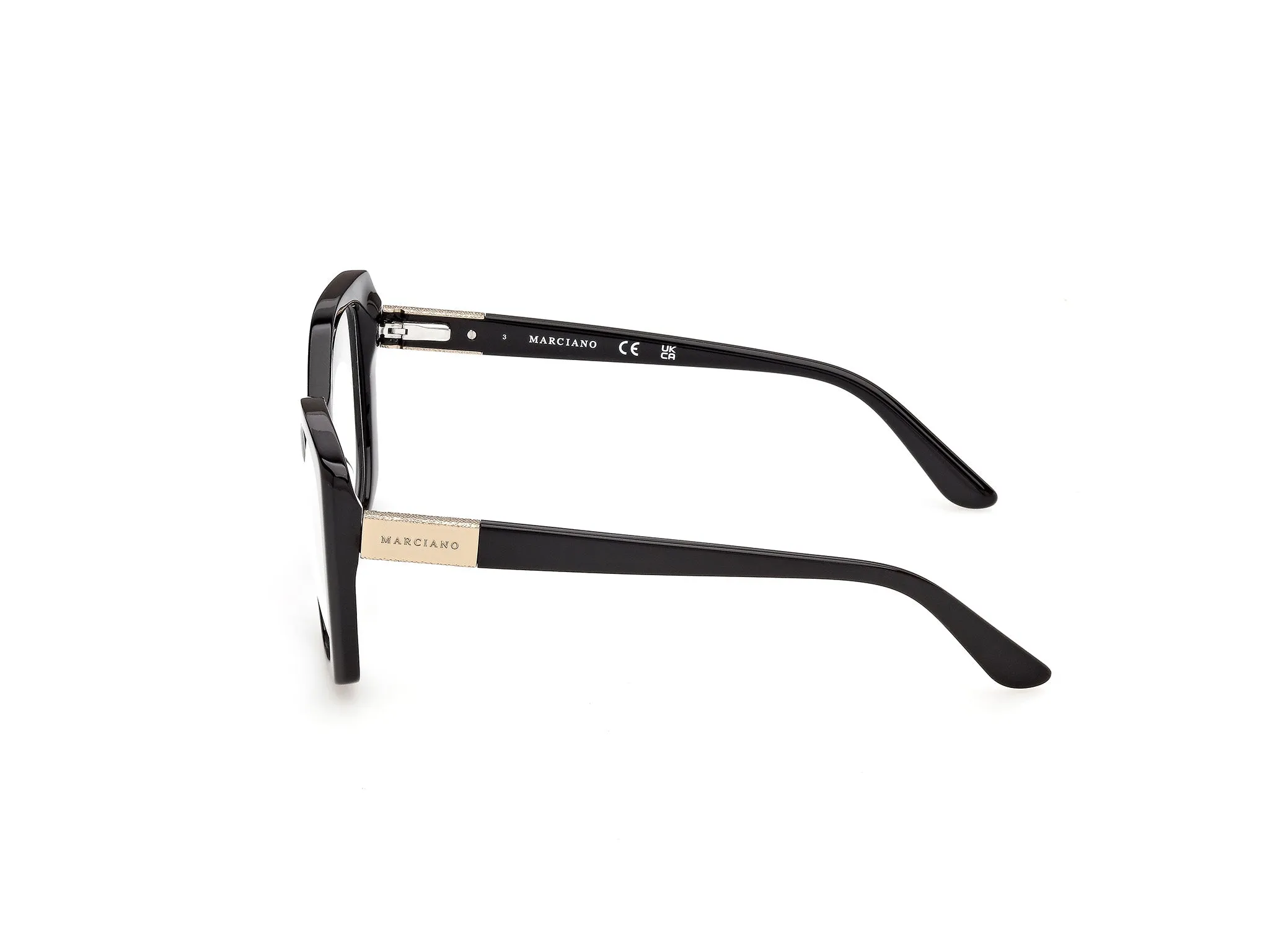 Guess by Marciano GM50071 1 Montature da vista Acetato Nero Farfalla Normale - immagine 3