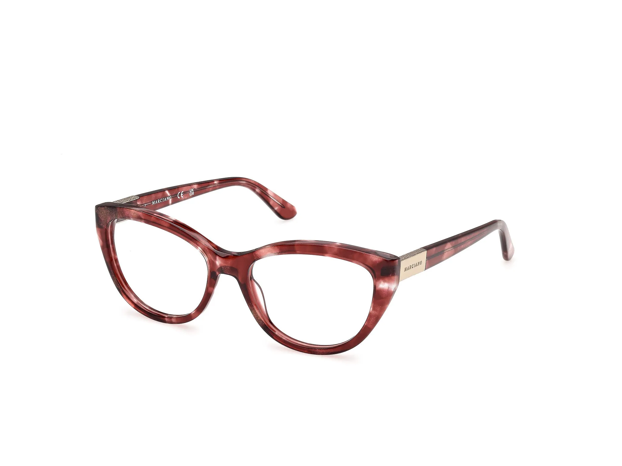Guess by Marciano GM50070 71 Montature da vista Acetato Bordeaux Cat Eye Normale - immagine 1