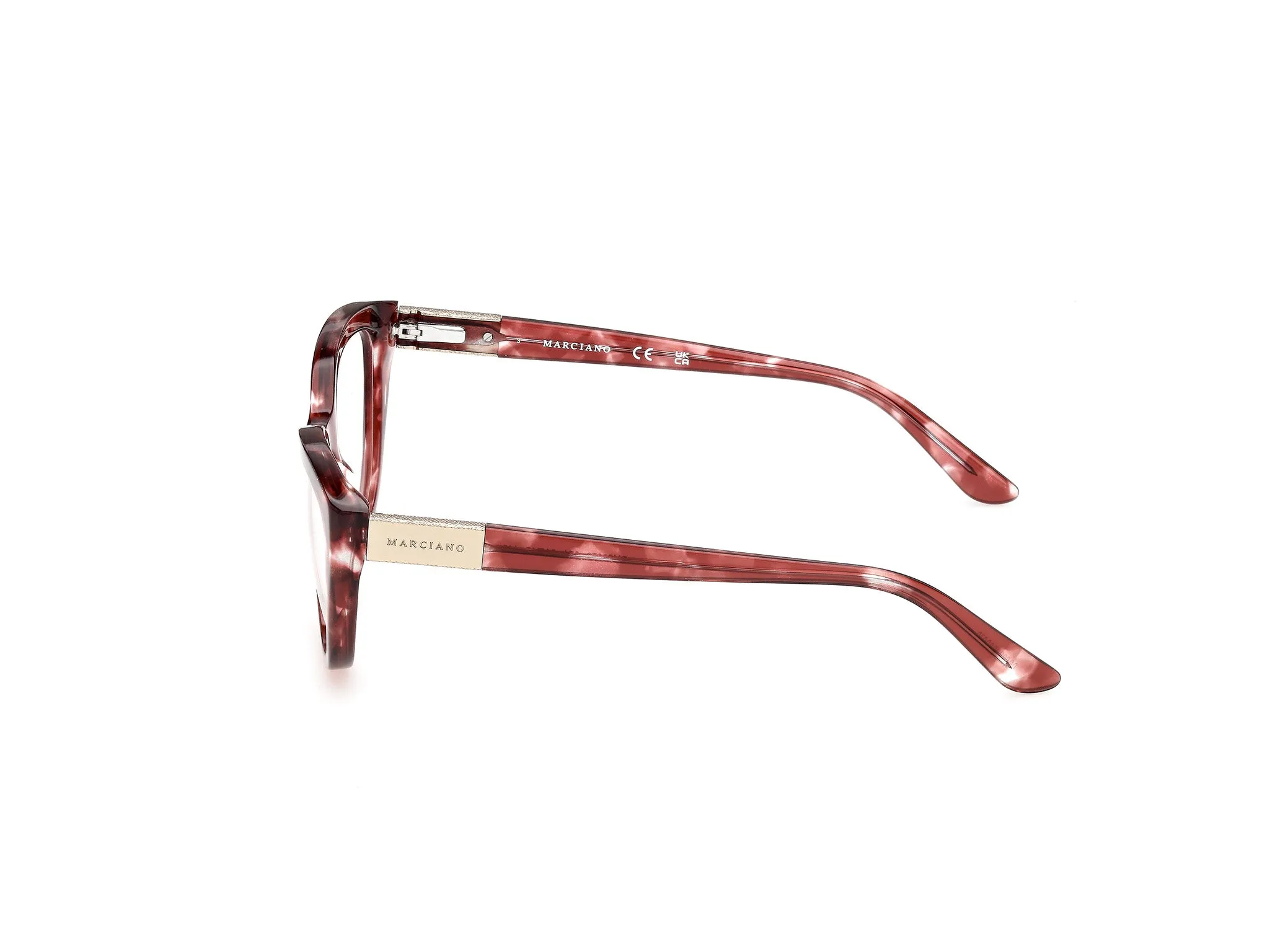 Guess by Marciano GM50070 71 Montature da vista Acetato Bordeaux Cat Eye Normale - immagine 3