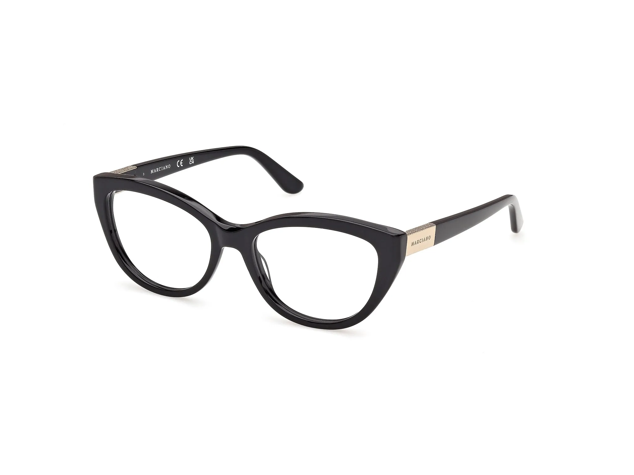 Guess by Marciano GM50070 1 Montature da vista Acetato Nero Cat Eye Normale - immagine 1
