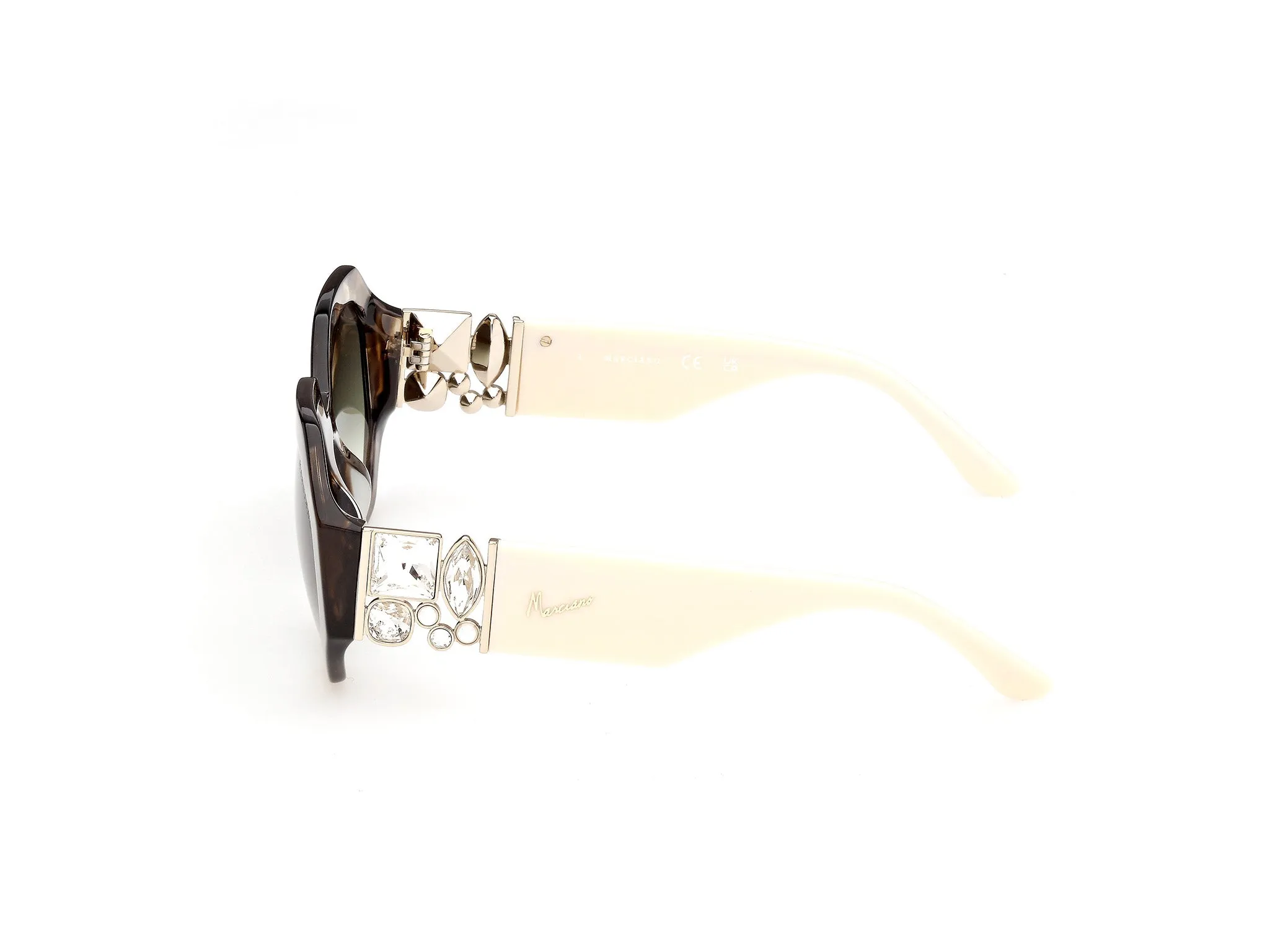 Guess by Marciano GM00049 98P Occhiali da sole Acetato Verde Verde Geometrica Normale - immagine 3