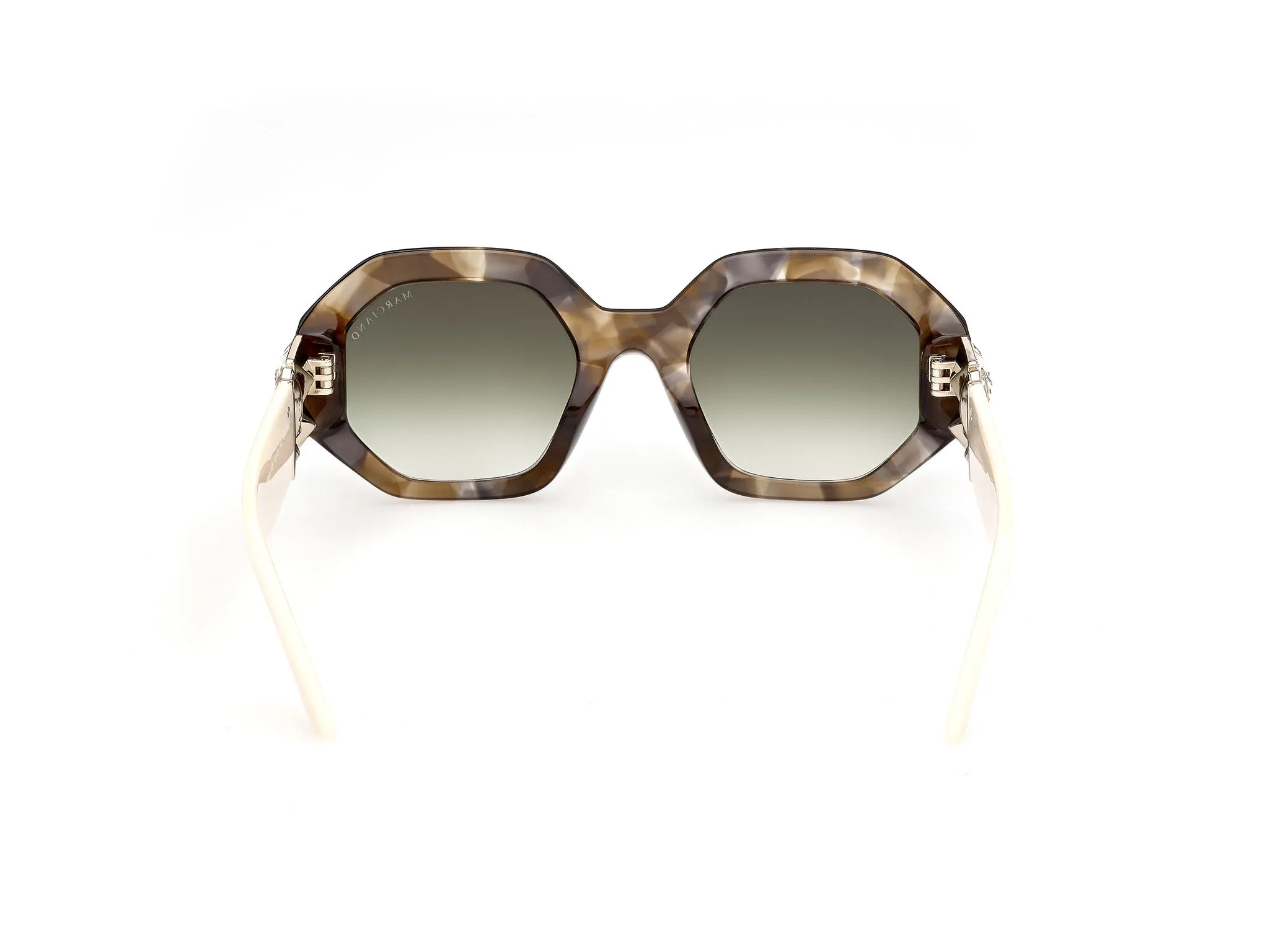 Guess by Marciano GM00049 98P Occhiali da sole Acetato Verde Verde Geometrica Normale - immagine 4