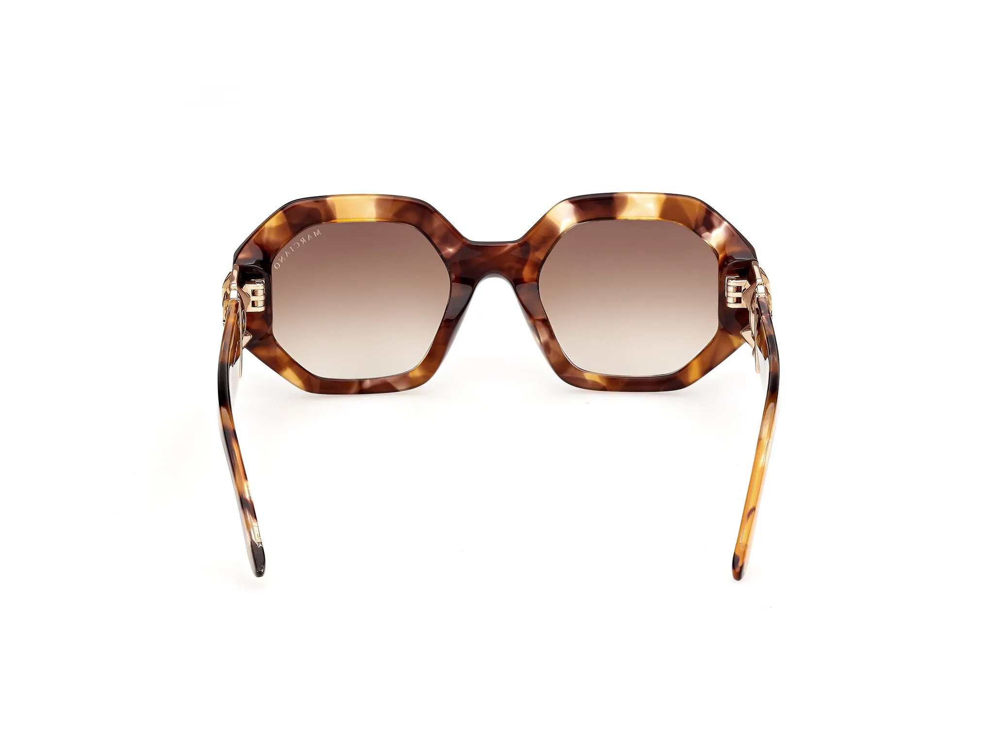 Guess by Marciano GM00049 53F Occhiali da sole Acetato Havana Marrone Geometrica Normale - immagine 4
