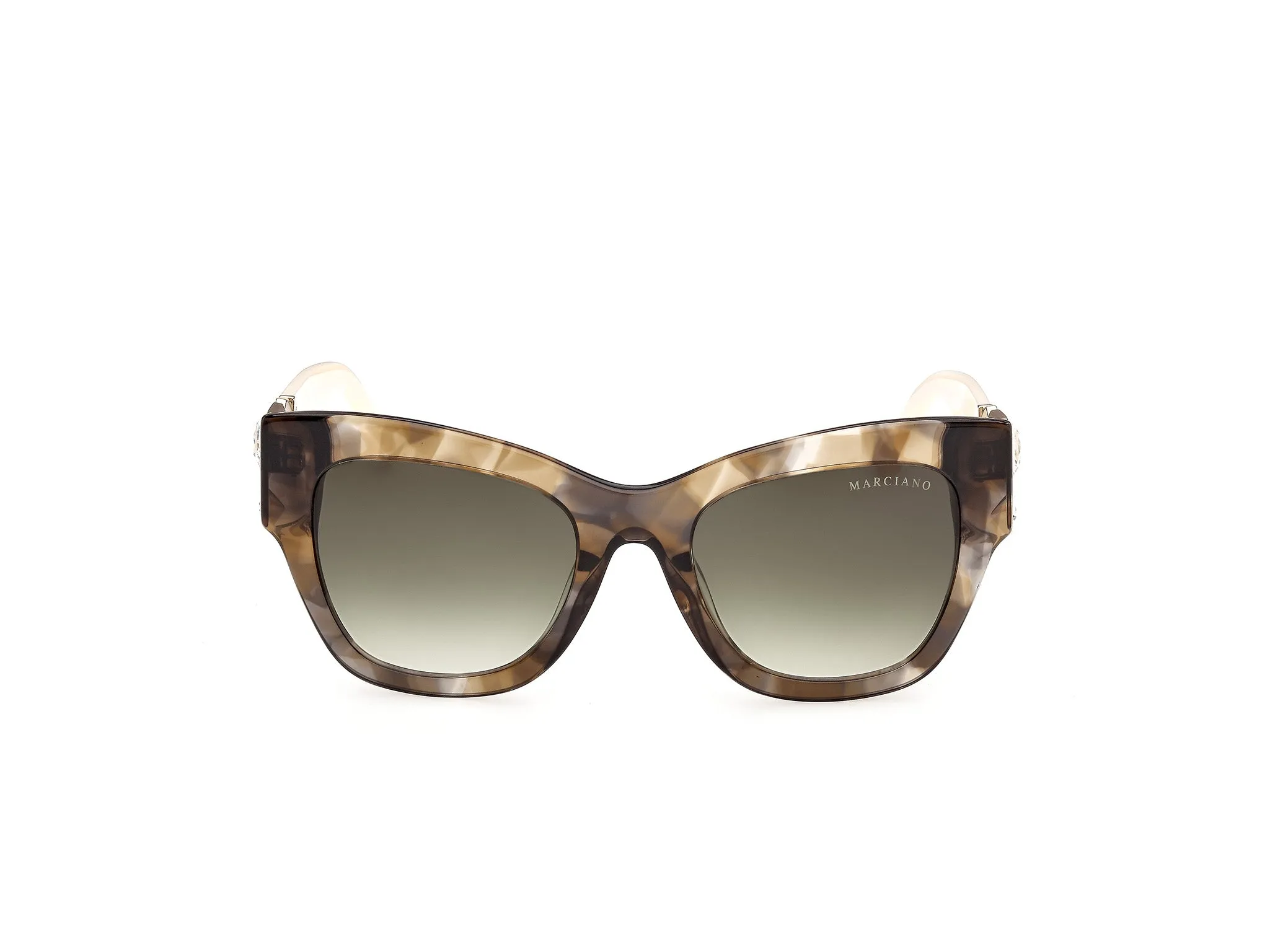 Guess by Marciano GM00048 98P Occhiali da sole Acetato Verde Verde Squadrata Normale - immagine 2