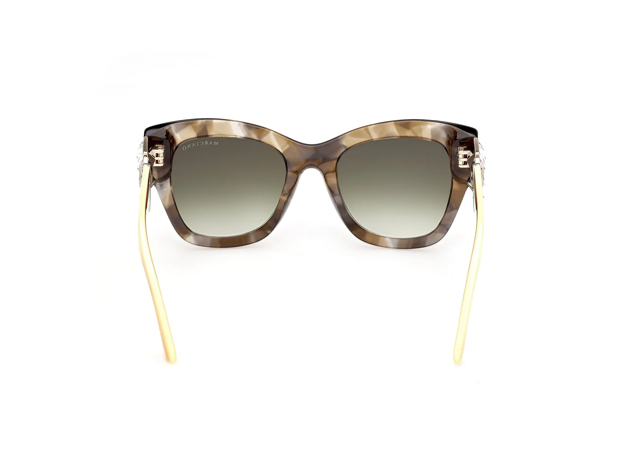 Guess by Marciano GM00048 98P Occhiali da sole Acetato Verde Verde Squadrata Normale - immagine 4