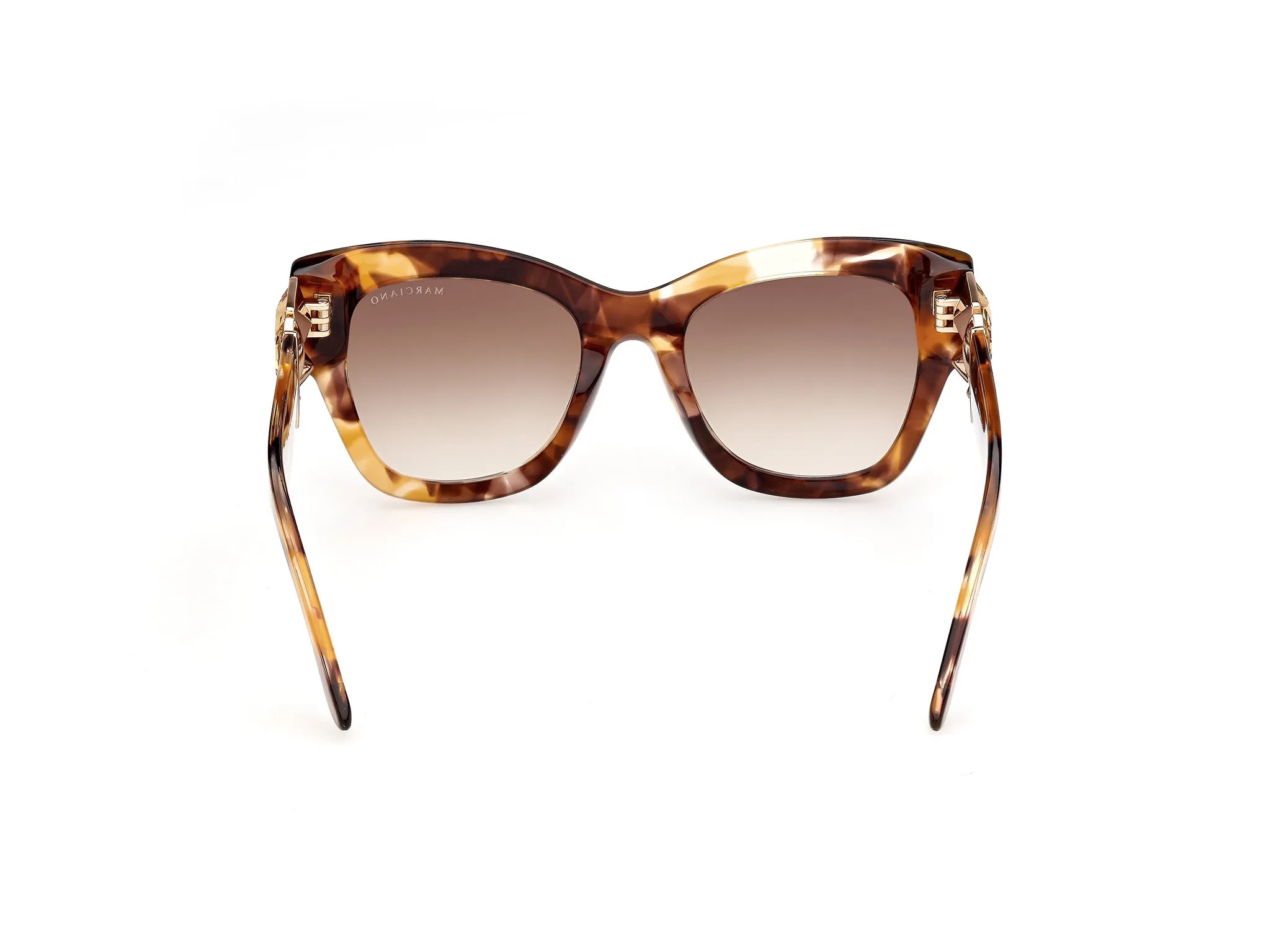 Guess by Marciano GM00048 53F Occhiali da sole Acetato Havana Marrone Squadrata Normale - immagine 4