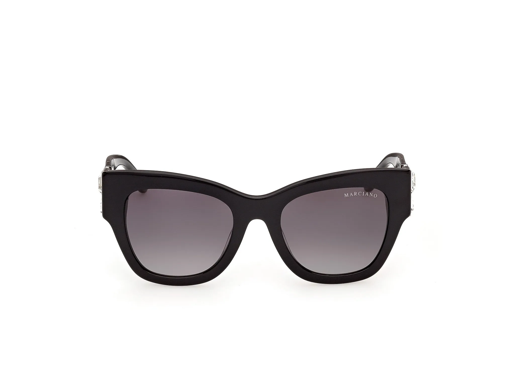 Guess by Marciano GM00048 01B Occhiali da sole Acetato Nero Fumo Squadrata Normale - immagine 2