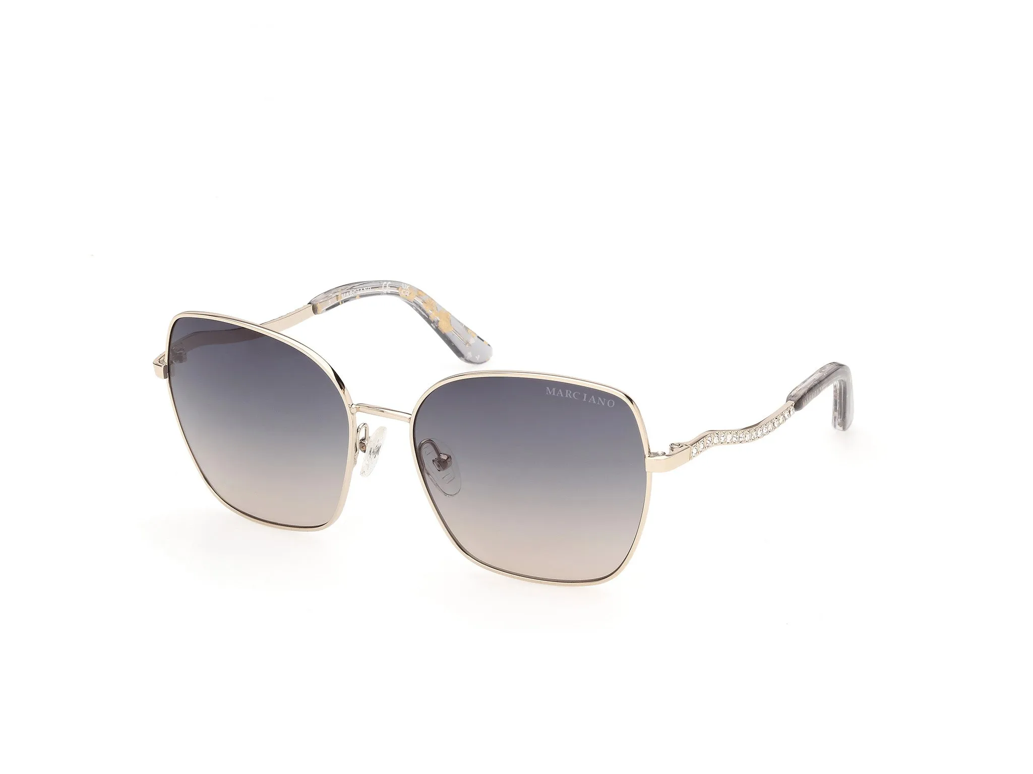 Guess by Marciano GM00047 33W Occhiali da sole Metallo Oro Blu Squadrata Normale - immagine 1