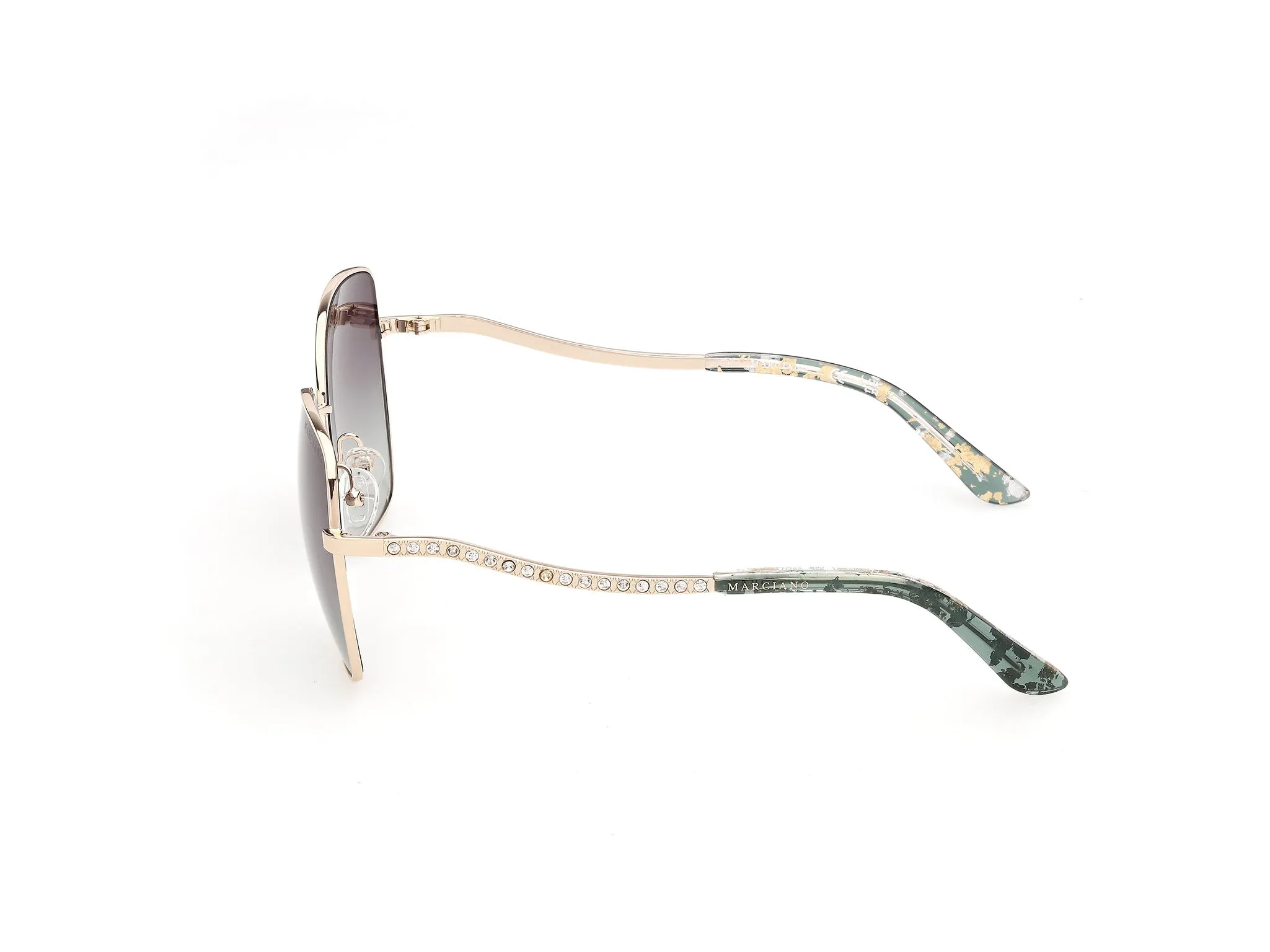 Guess by Marciano GM00047 32P Occhiali da sole Metallo Oro Verde Squadrata Normale - immagine 3