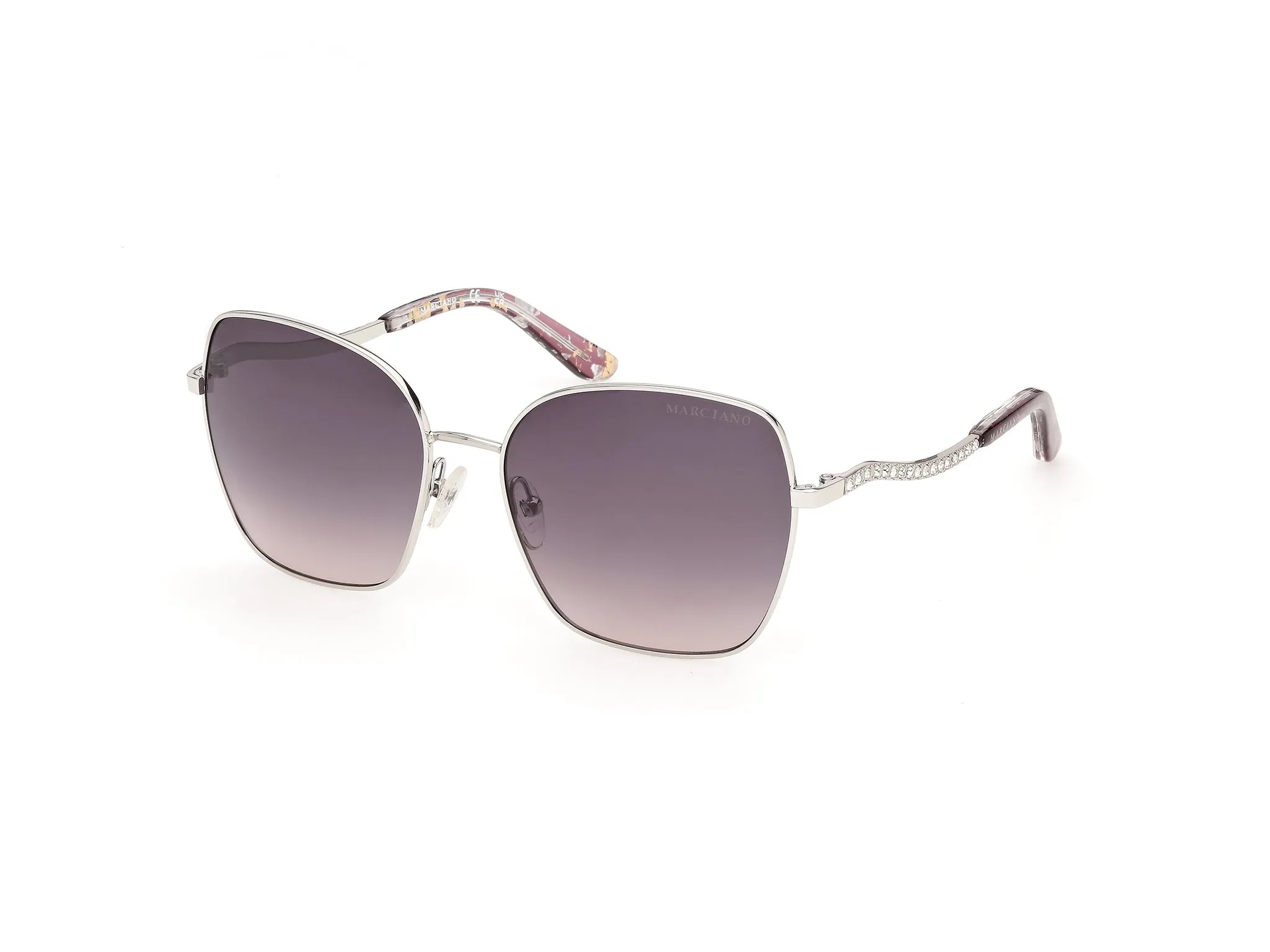 Guess by Marciano GM00047 10B Occhiali da sole Metallo Grigio Fumo Squadrata Normale - immagine 1