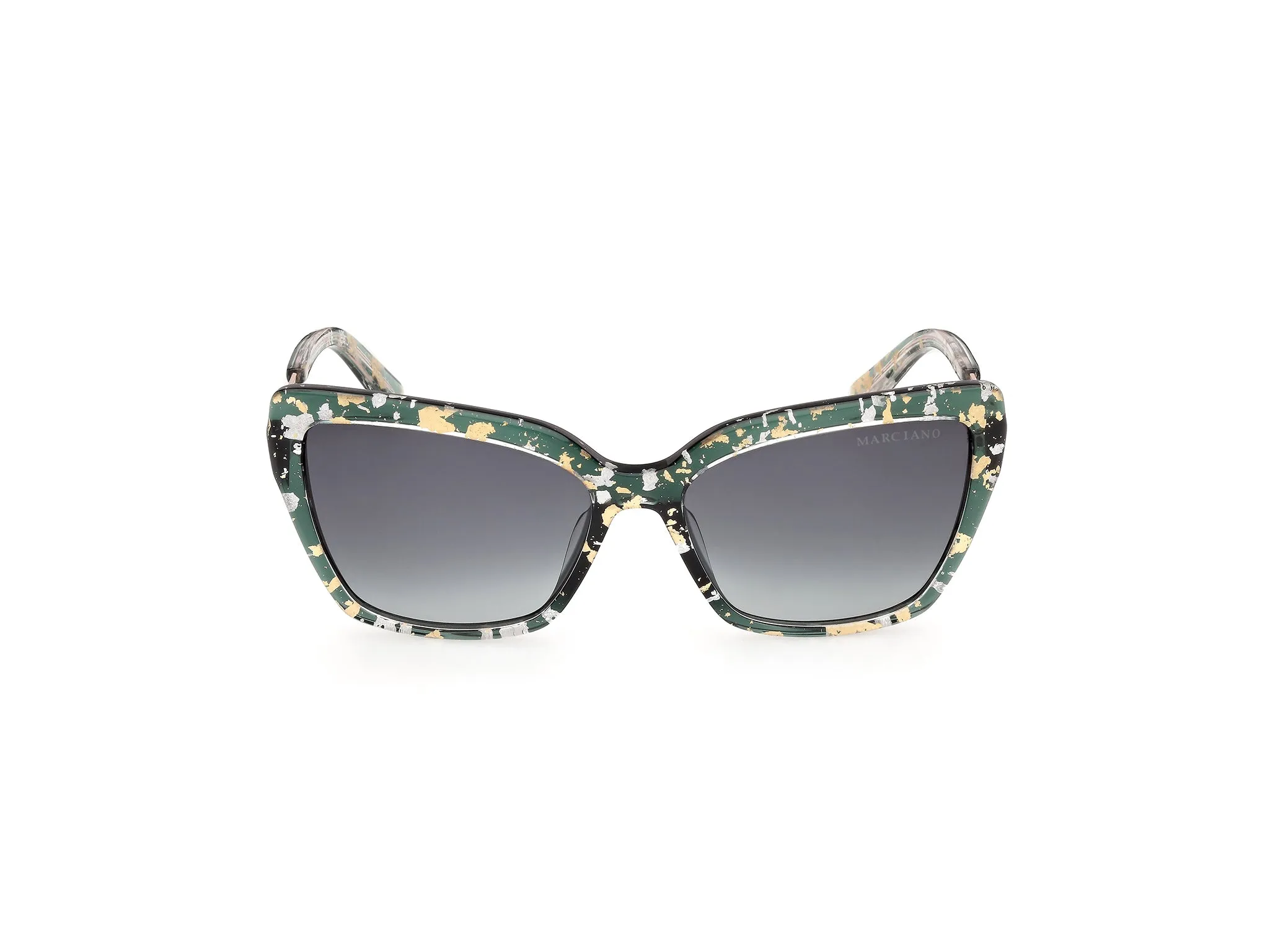Guess by Marciano GM00046 98P Occhiali da sole Acetato Verde Verde Farfalla Normale - immagine 2