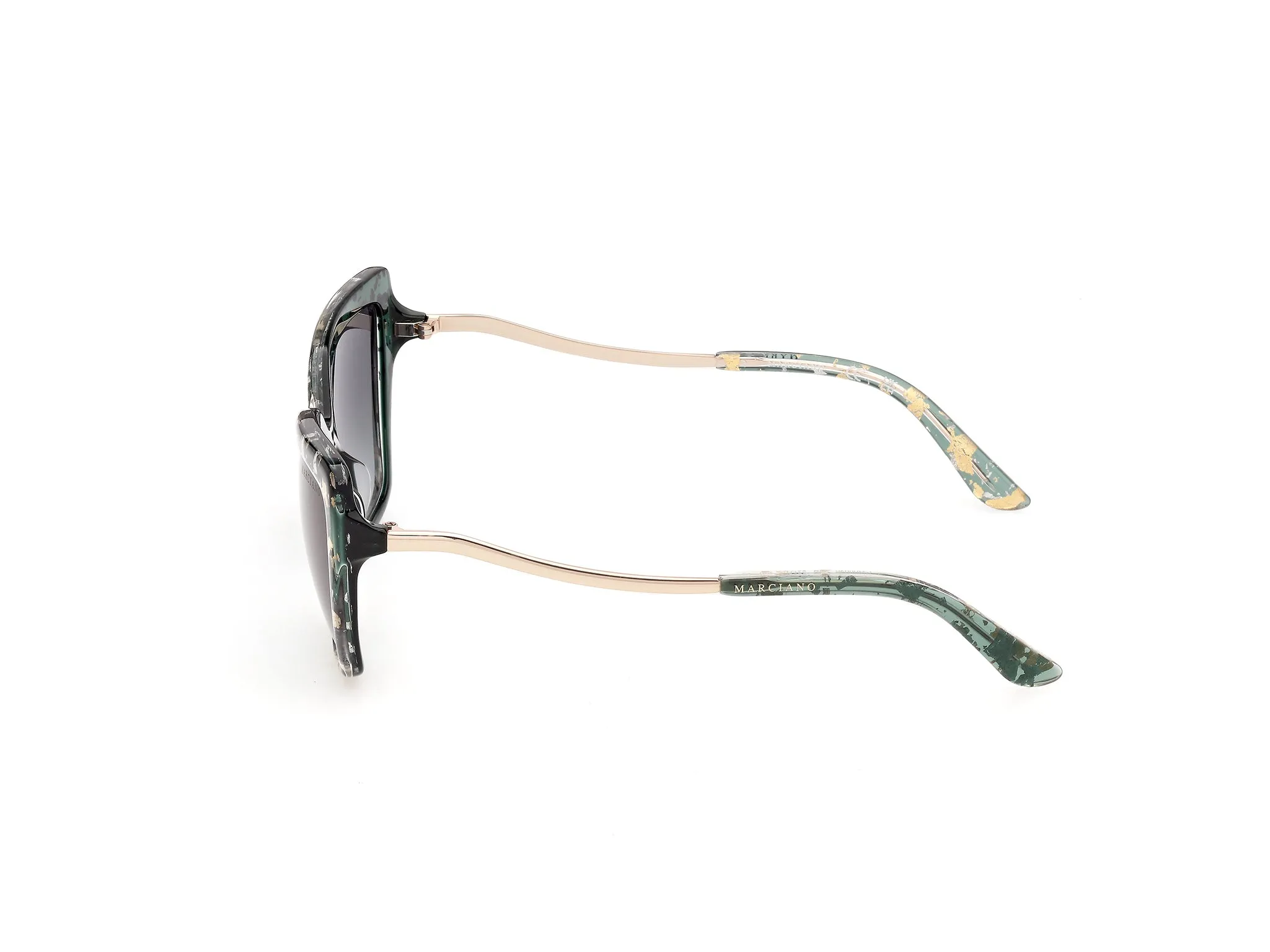 Guess by Marciano GM00046 98P Occhiali da sole Acetato Verde Verde Farfalla Normale - immagine 3