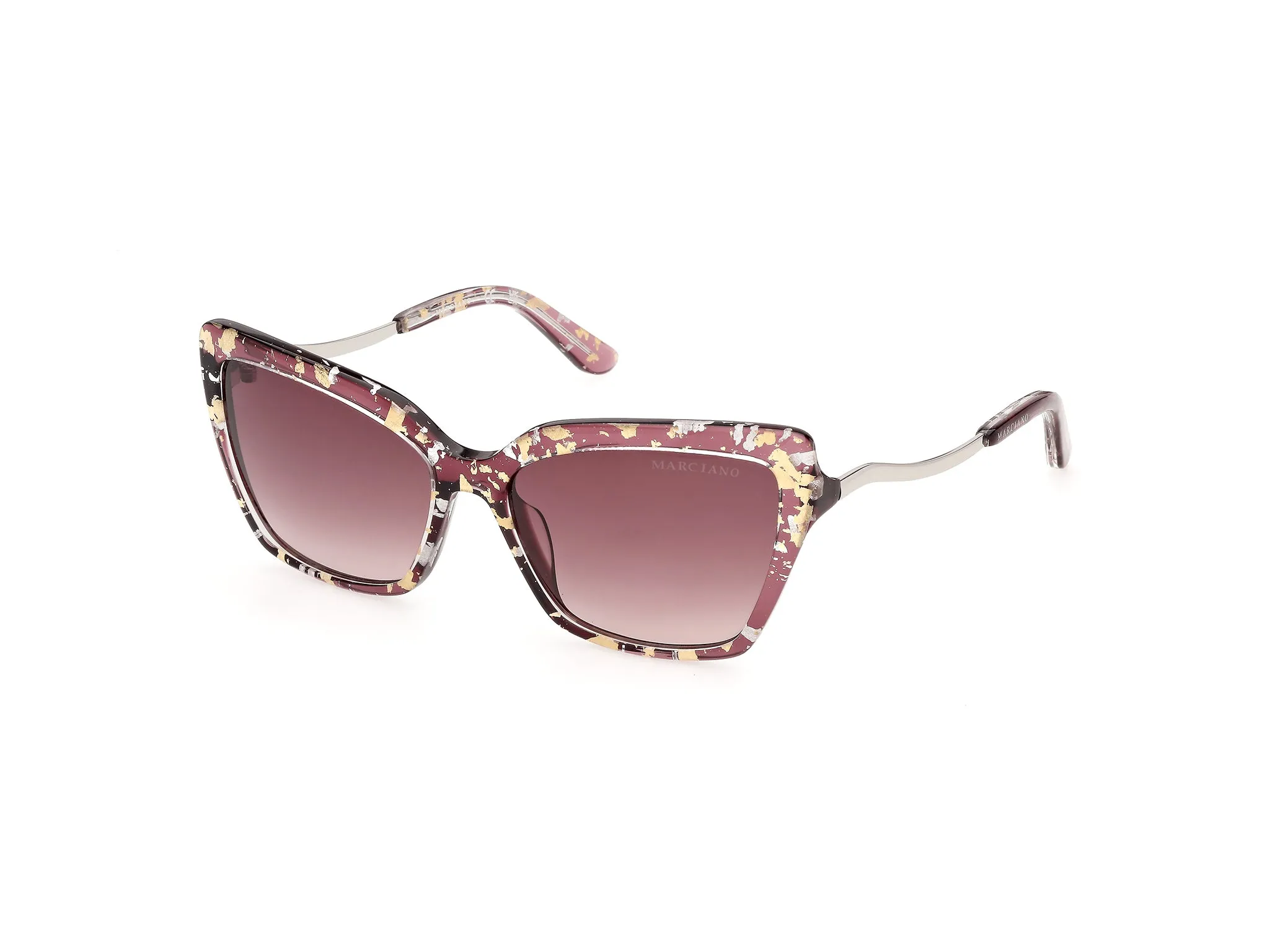 Guess by Marciano GM00046 71T Occhiali da sole Acetato Bordeaux Bordeaux Farfalla Normale - immagine 1