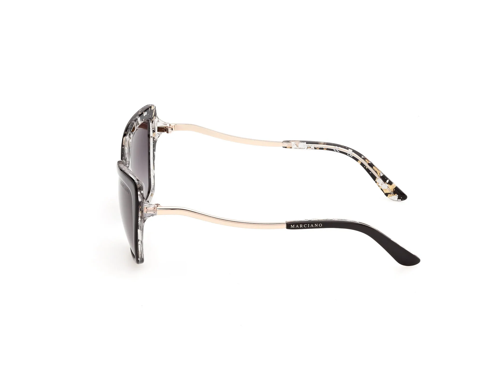 Guess by Marciano GM00046 01B Occhiali da sole Acetato Nero Fumo Farfalla Normale - immagine 3