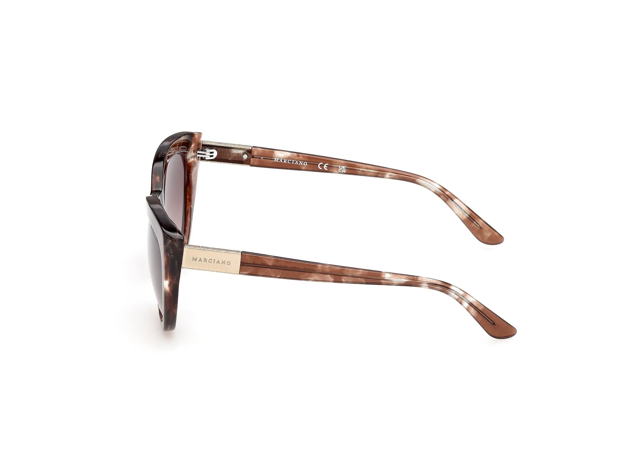 Guess by Marciano GM00045 50F Occhiali da sole Acetato Marrone Marrone Cat Eye Normale - immagine 3