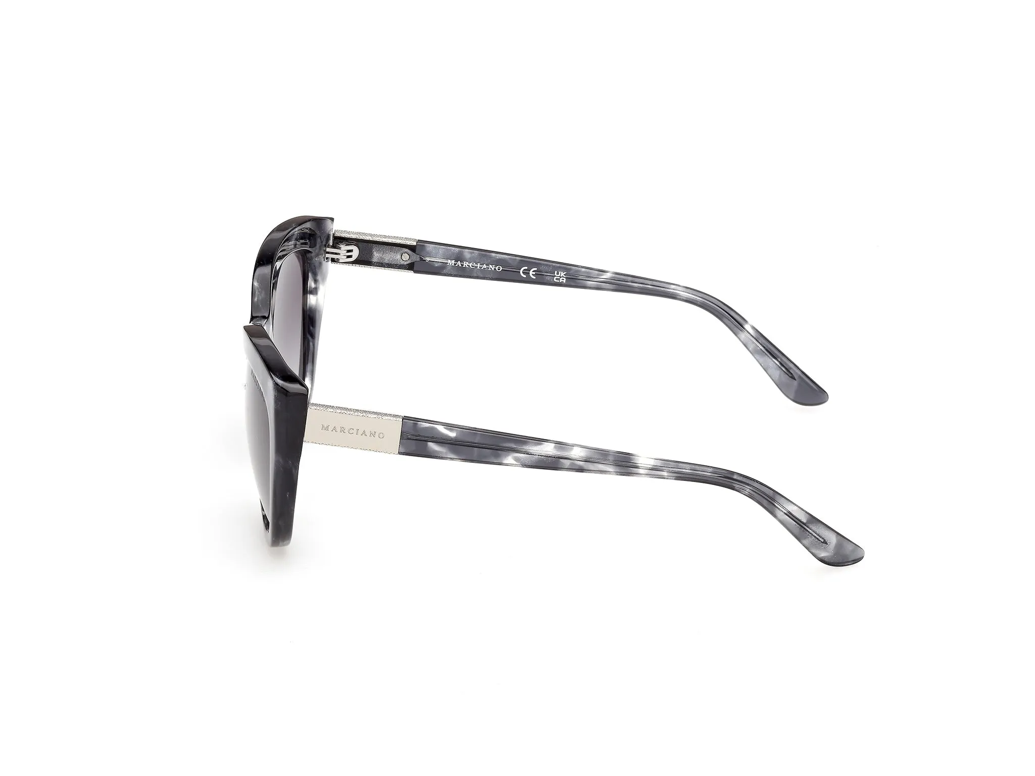 Guess by Marciano GM00045 20B Occhiali da sole Acetato Grigio Fumo Cat Eye Normale - immagine 3