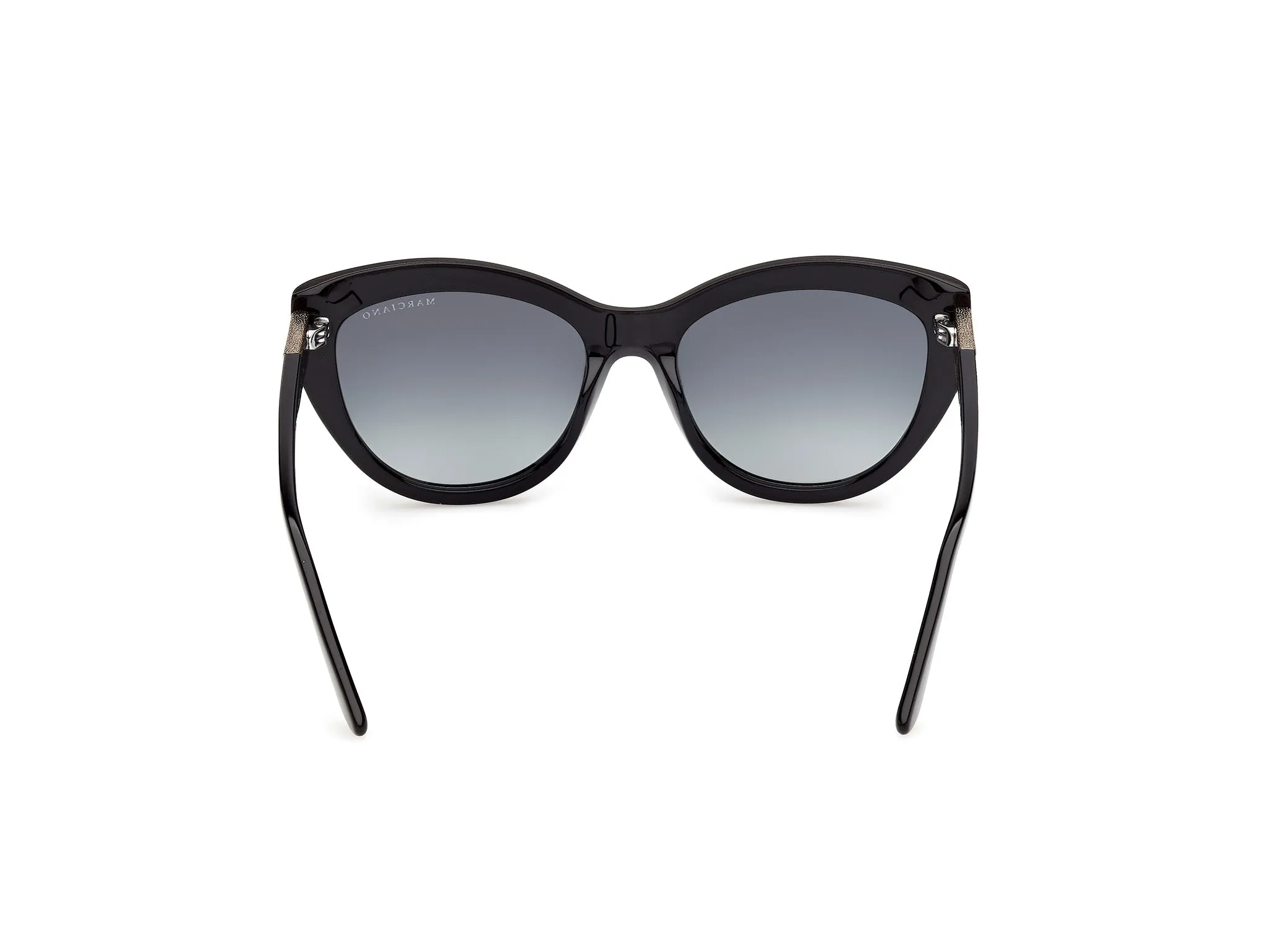 Guess by Marciano GM00045 01P Occhiali da sole Acetato Nero Verde Cat Eye Normale - immagine 4