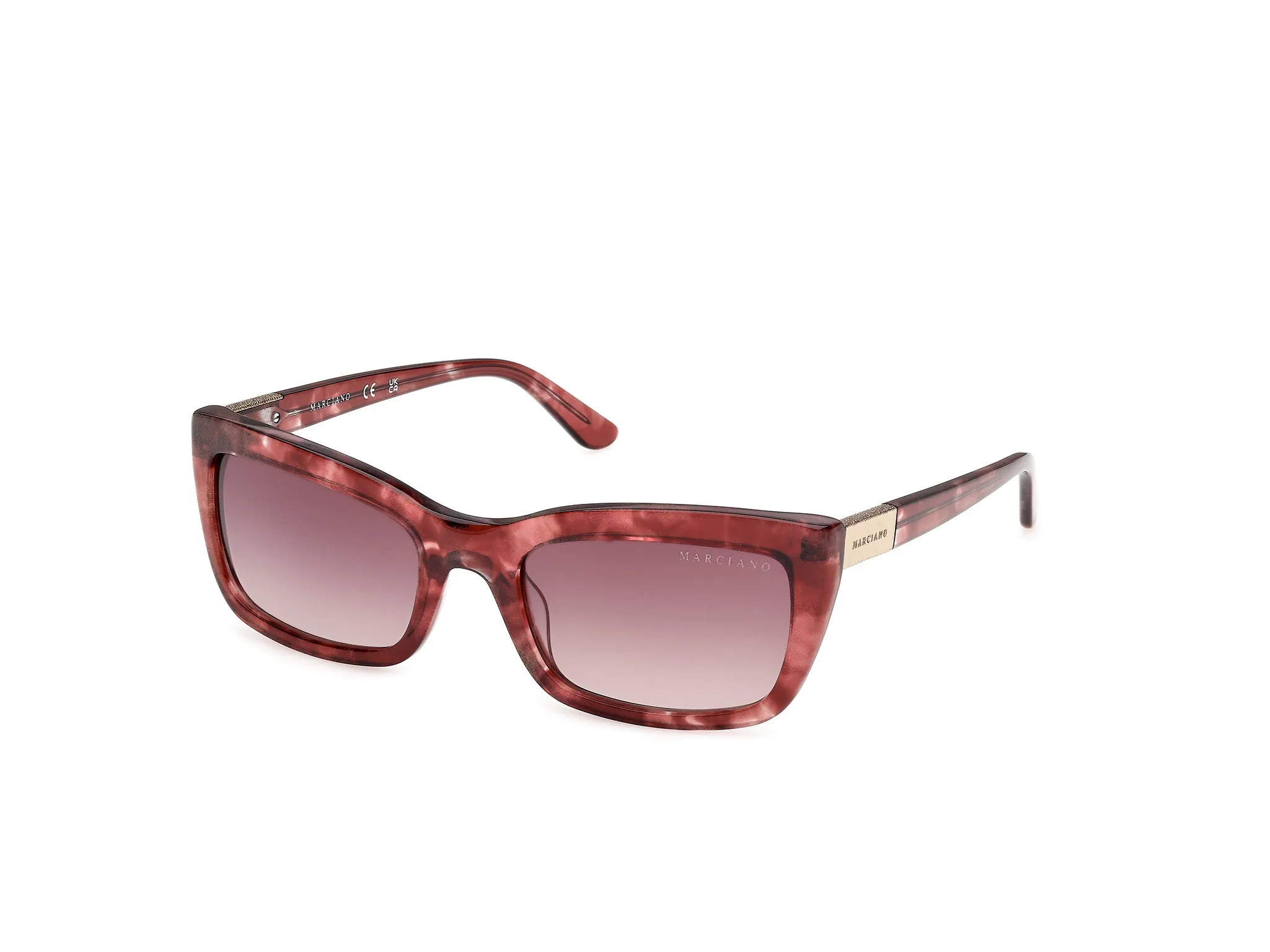 Guess by Marciano GM00044 71T Occhiali da sole Acetato Bordeaux Bordeaux Squadrata Normale - immagine 1