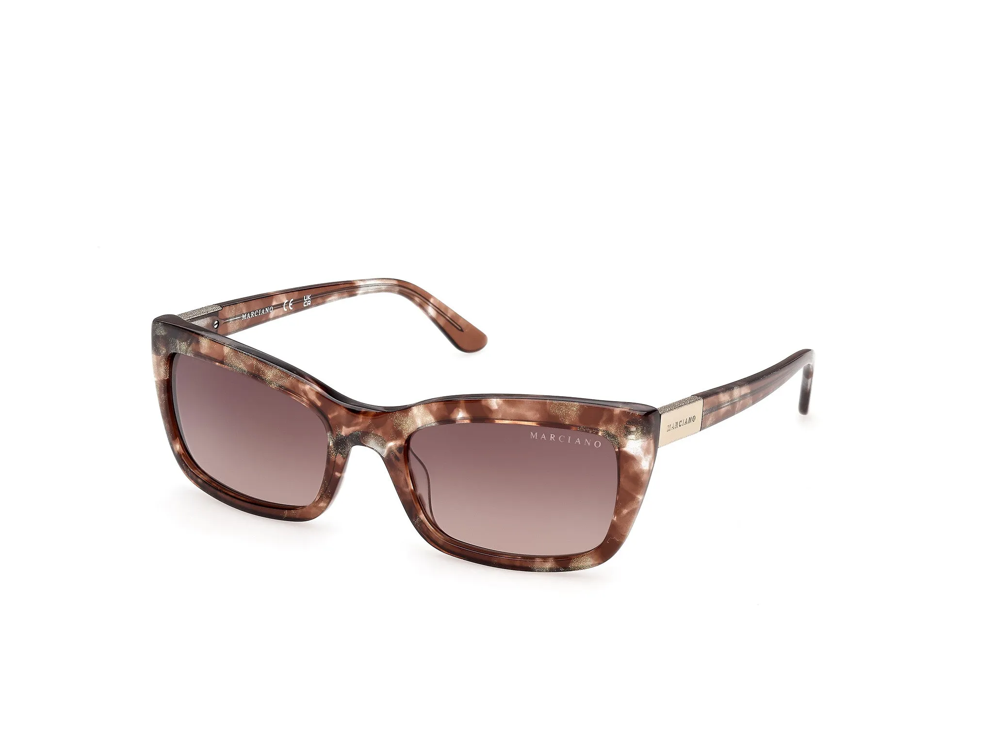 Guess by Marciano GM00044 50F Occhiali da sole Acetato Marrone Marrone Squadrata Normale - immagine 1