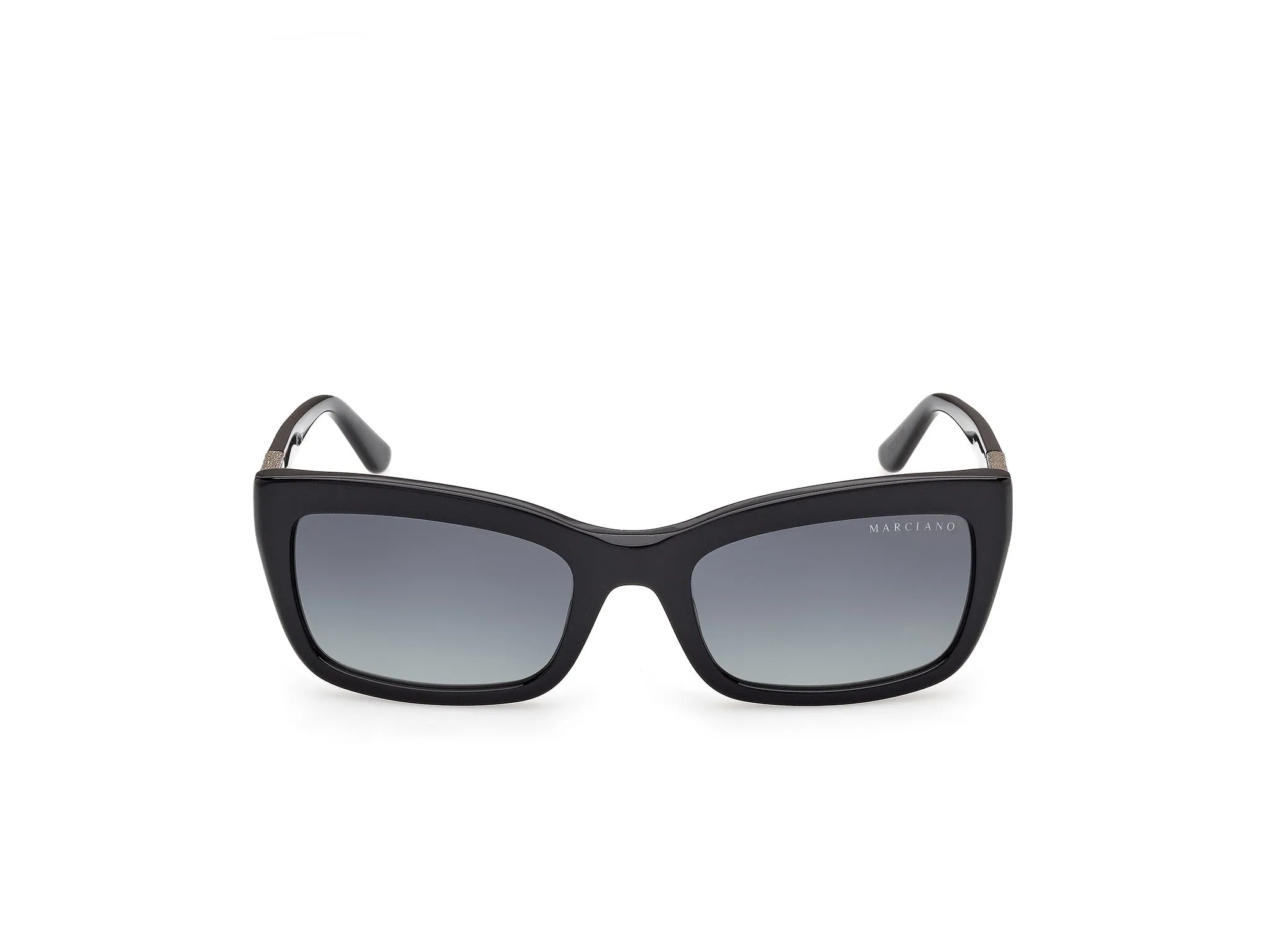 Guess by Marciano GM00044 01P Occhiali da sole Acetato Nero Verde Squadrata Normale - immagine 2
