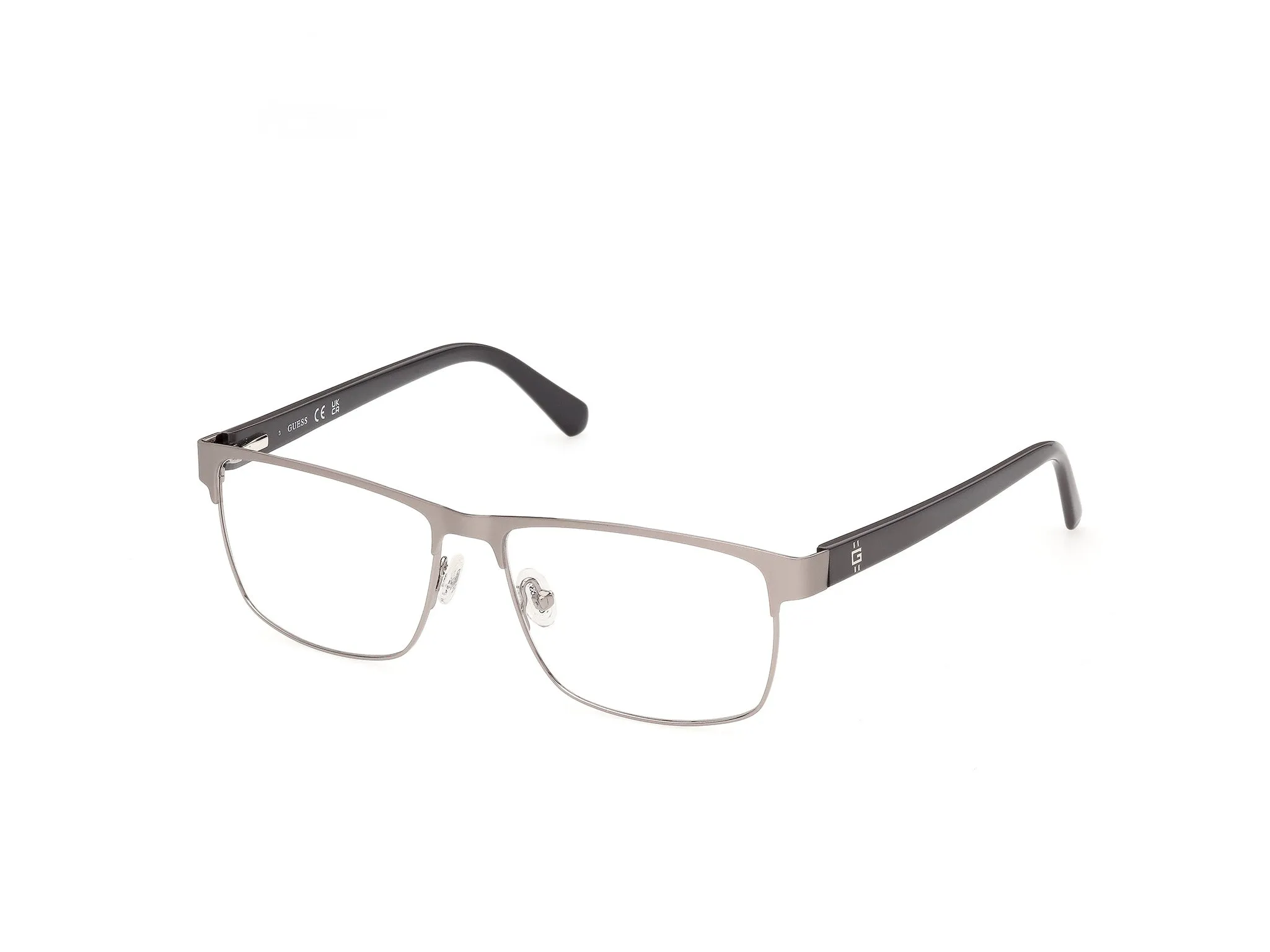 Guess GU50450 11 Montature da vista Metallo Grigio Squadrata Normale - immagine 1