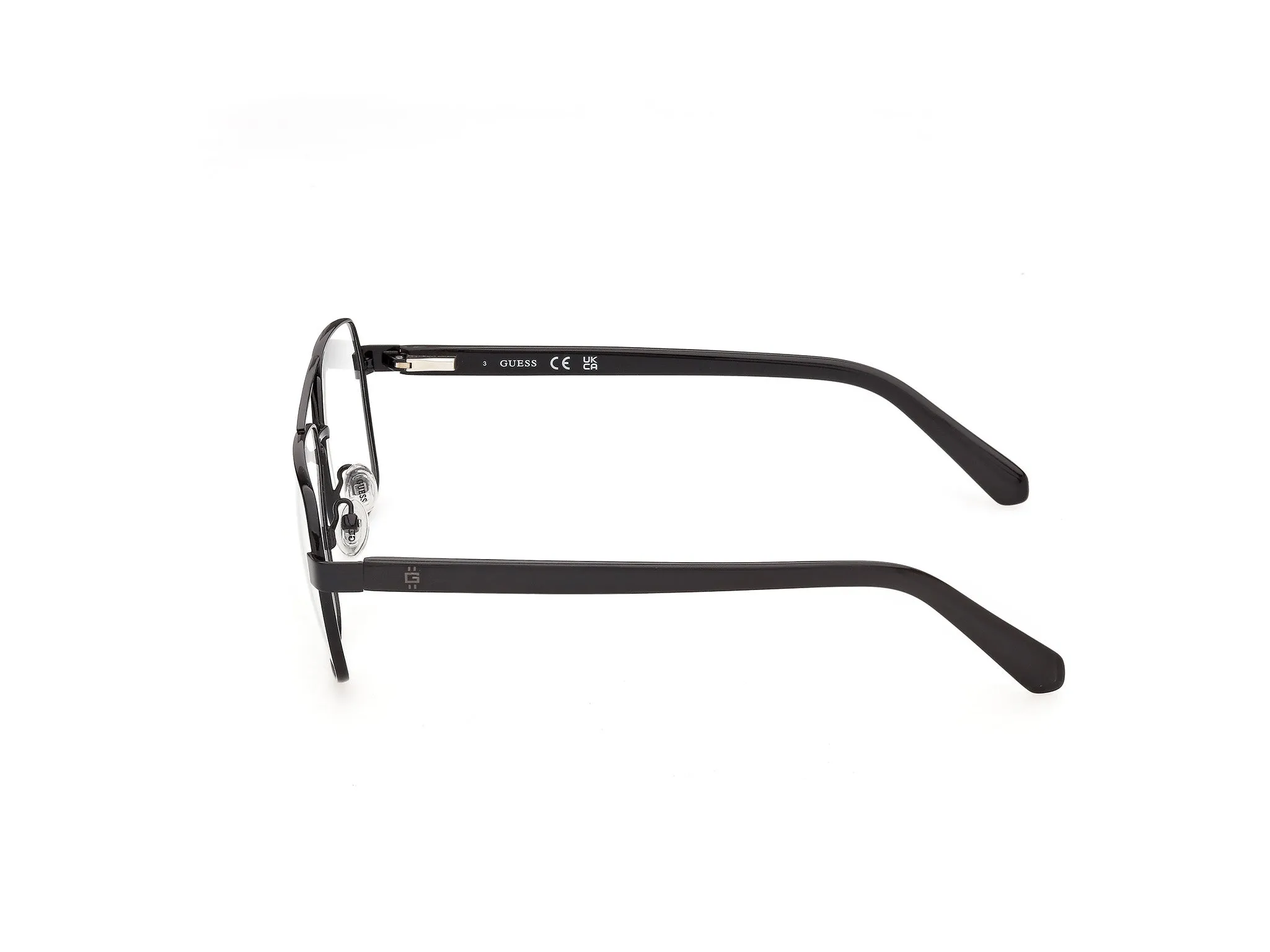 Guess GU50449 1 Montature da vista Metallo Nero Squadrata Normale - immagine 3