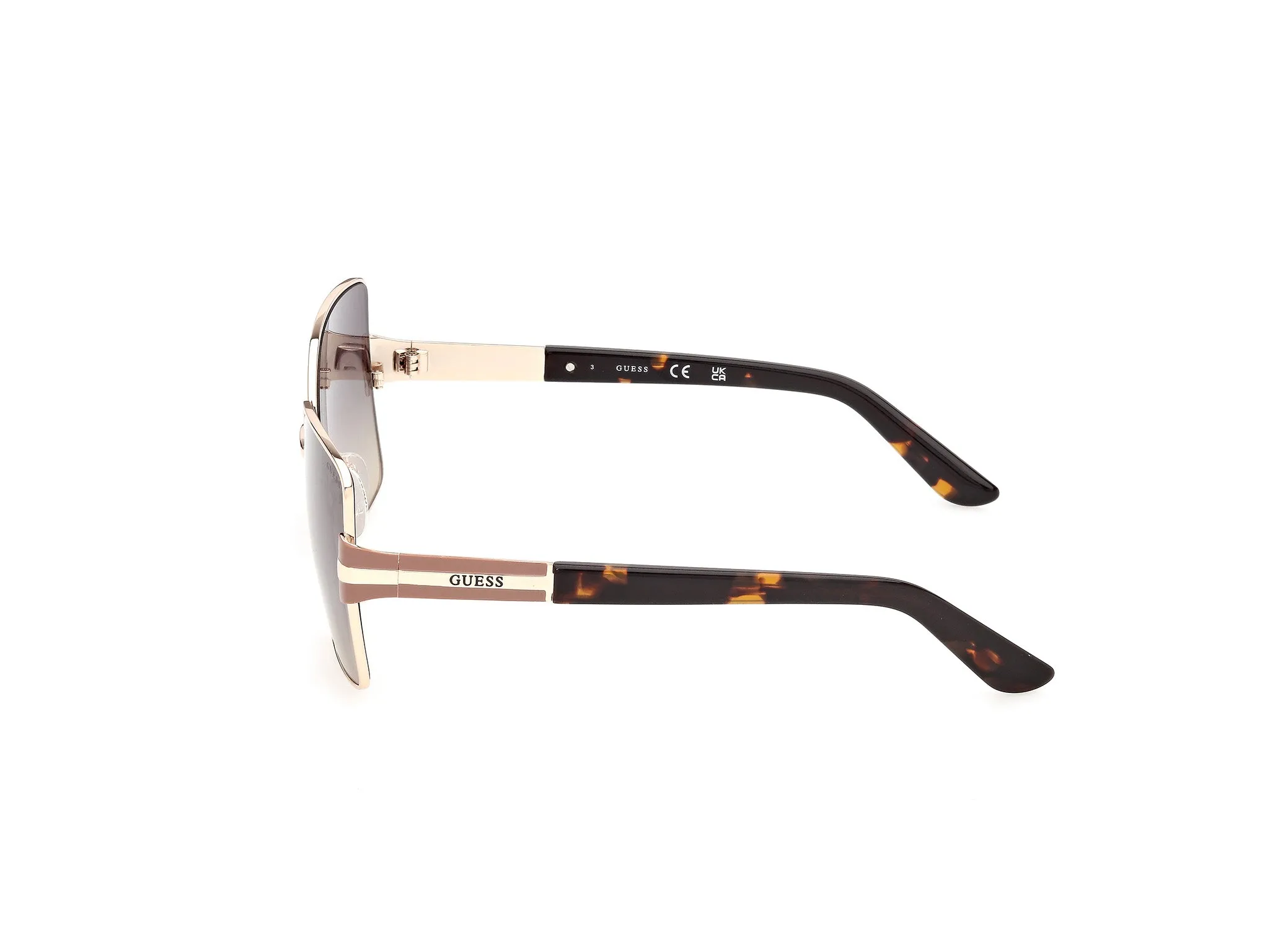 Guess GU00357 32B Occhiali da sole Metallo Oro Fumo Farfalla Normale - immagine 3
