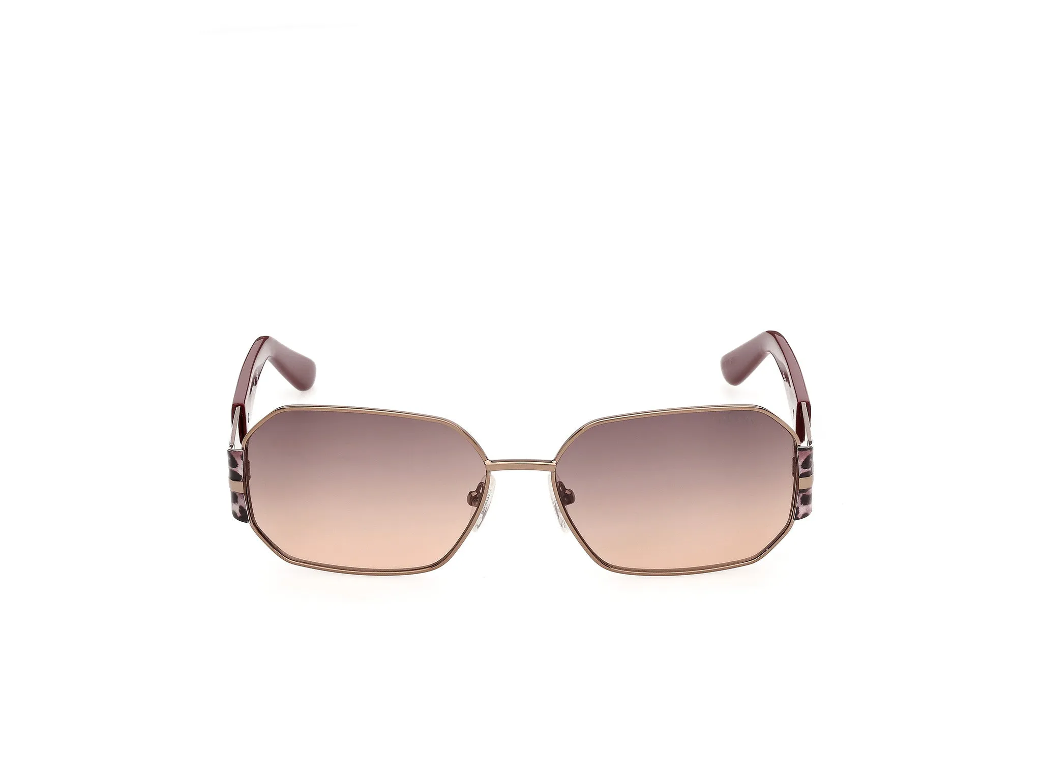 Guess GU00356 36F Occhiali da sole Metallo Bronzo Marrone Geometrica Normale - immagine 2