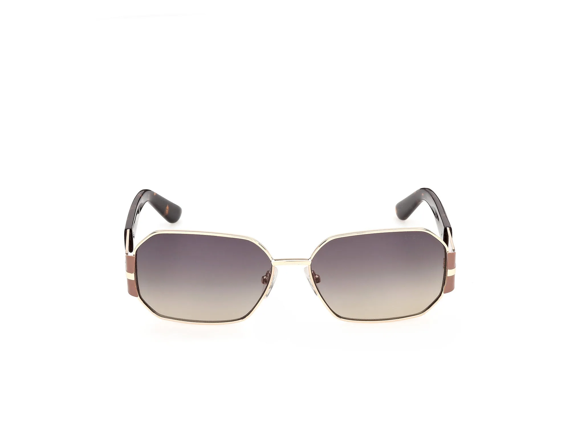 Guess GU00356 32B Occhiali da sole Metallo Oro Fumo Geometrica Normale - immagine 2