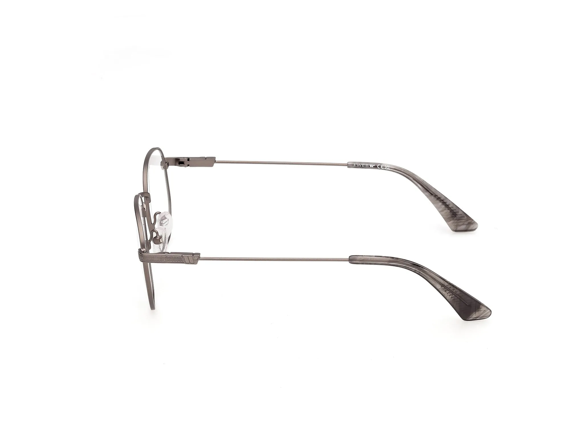 Web WE5487 13 Montature da vista Metallo Grigio Rotonda Normale - immagine 3