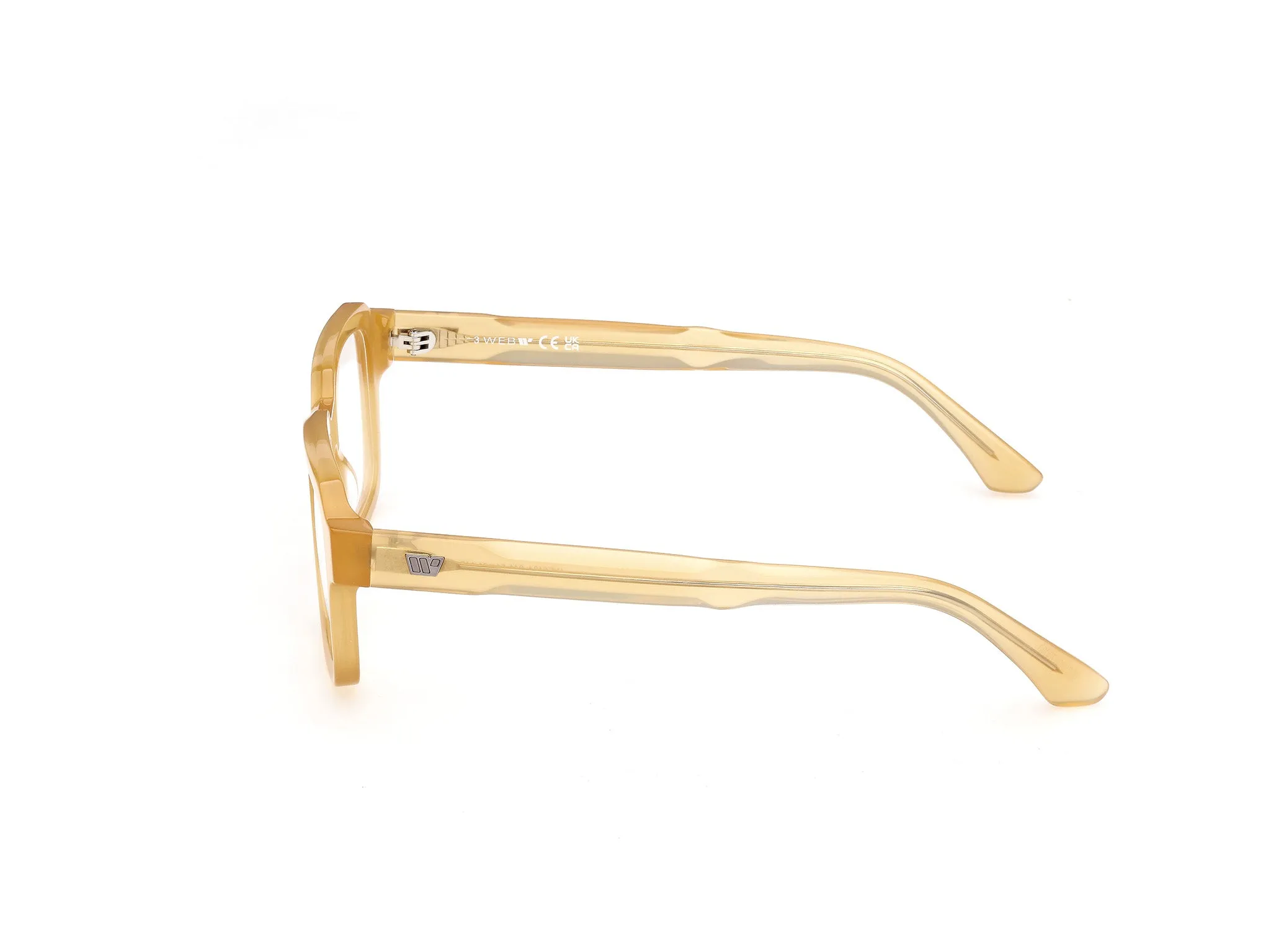 Web WE5484 41 Montature da vista Acetato Giallo Squadrata Normale - immagine 3