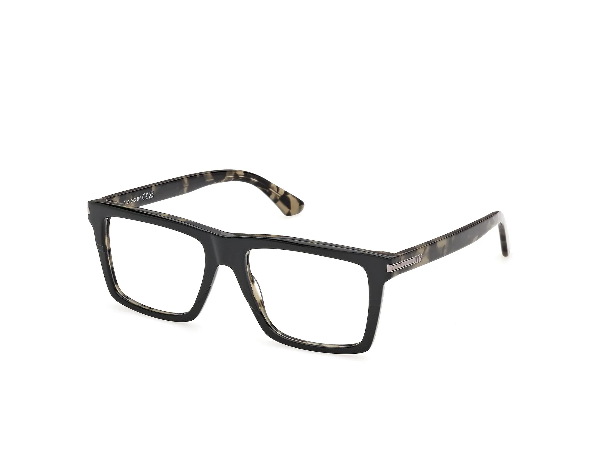 Web WE5483 98 Montature da vista Acetato Verde Squadrata Normale - immagine 1