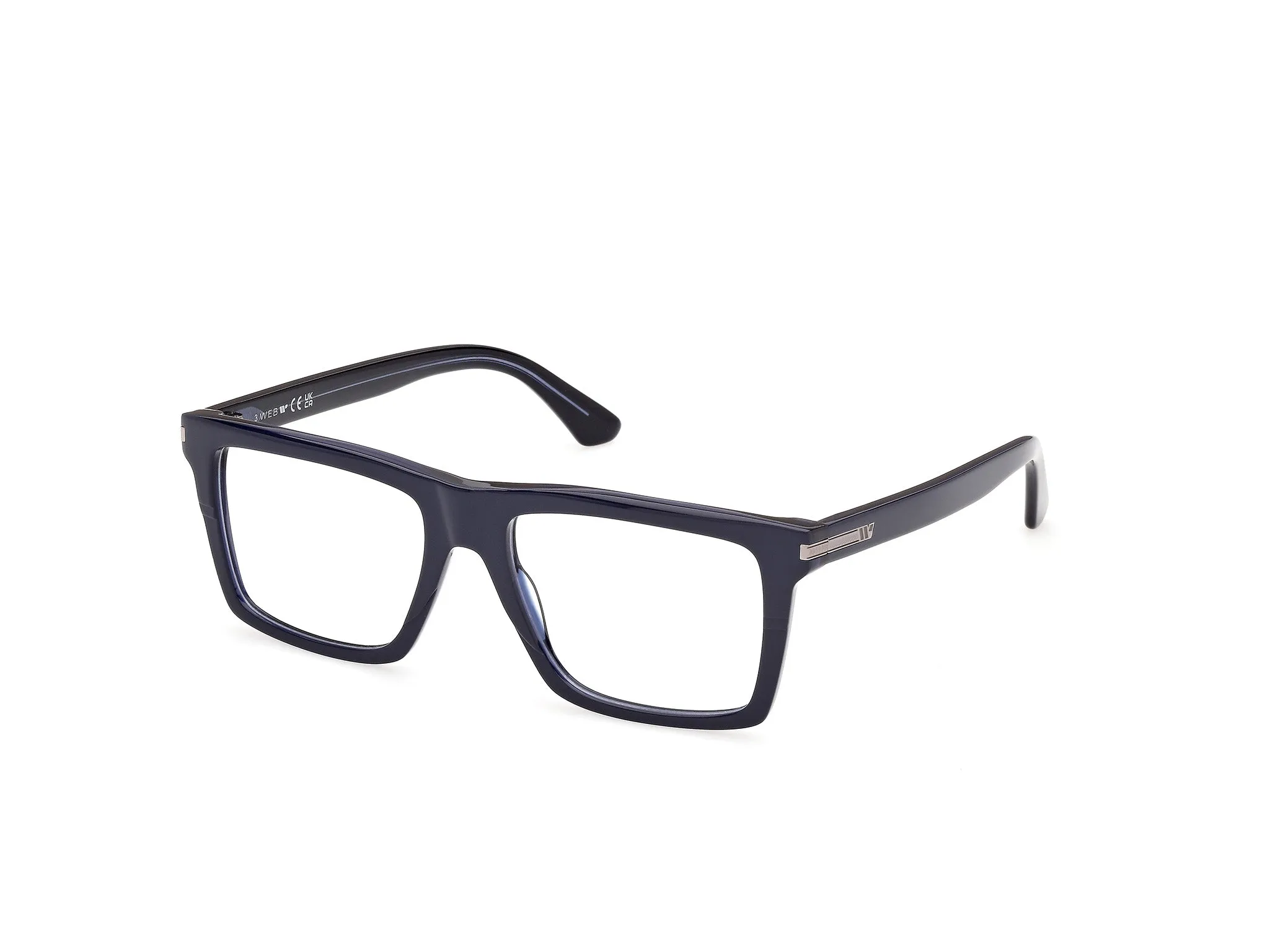 Web WE5483 92 Montature da vista Acetato Blu Squadrata Normale - immagine 1