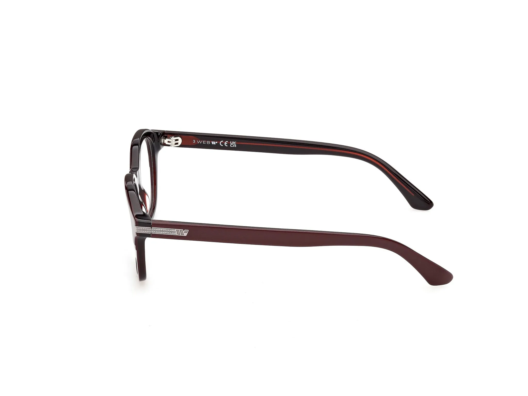 Web WE5482 71 Montature da vista Acetato Bordeaux Geometrica Normale - immagine 3